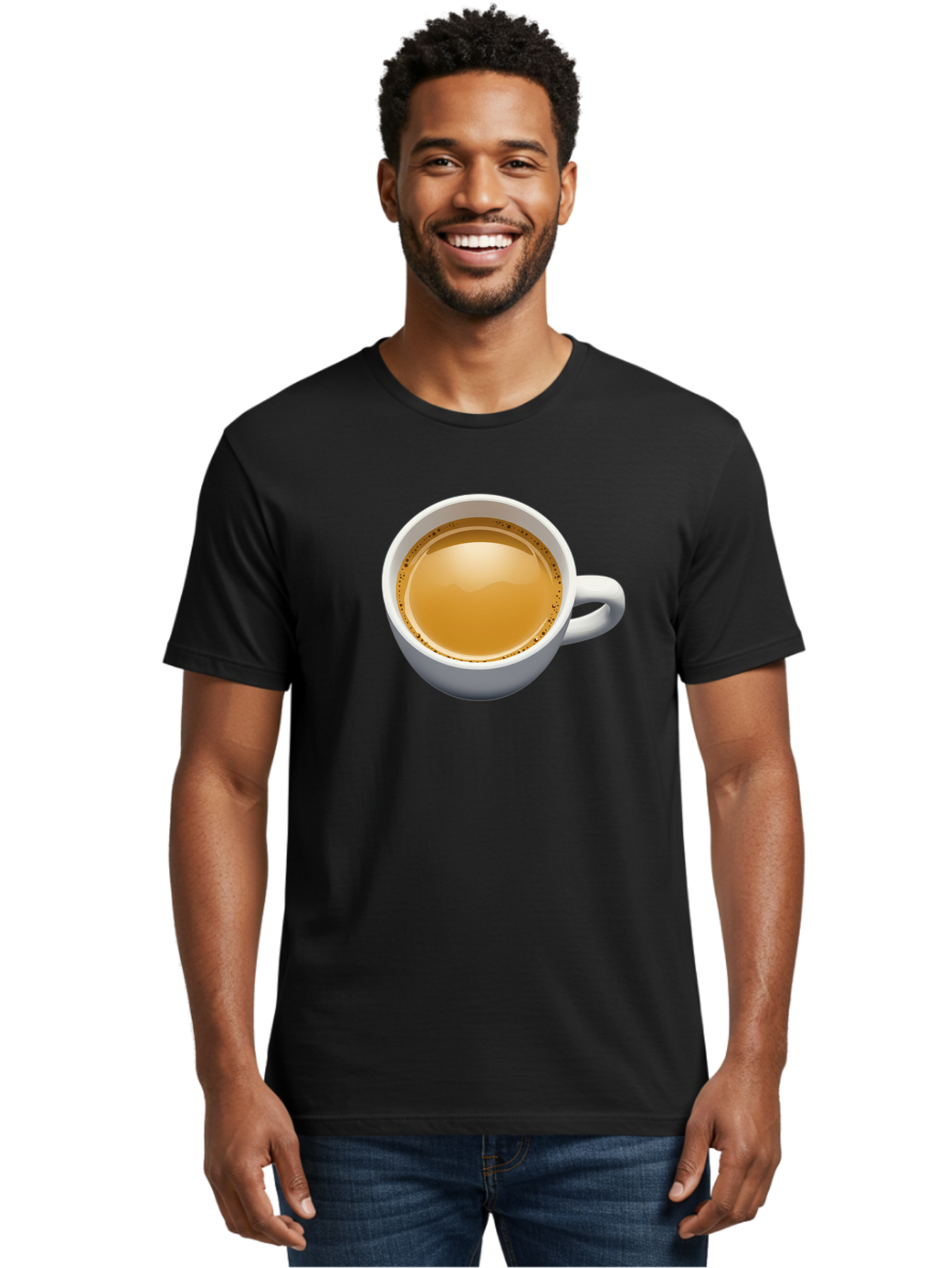 Cup-Of-Coffee-7 Men'S Graphic Tee, 100% Cotton, Comfortable Casual Summer Wear, Machine Washable, Coffee Cup, Morning Coffee, Coffee Time, Morning Routine, Caffeine Boost, Warm Beverage, Tea Or Coffee Bab839