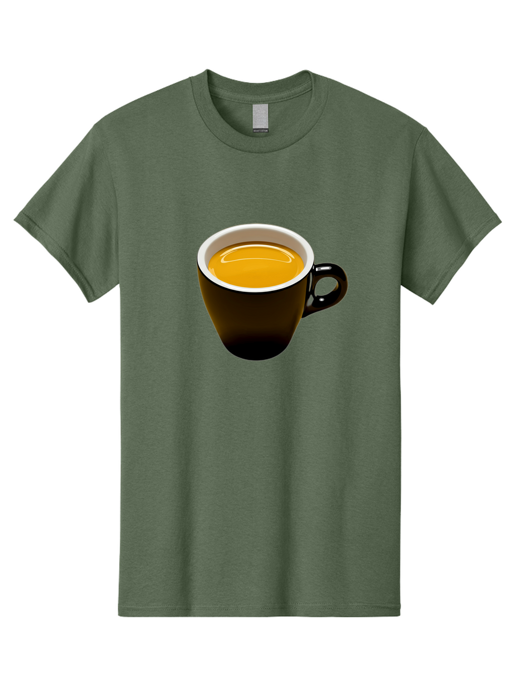 Cup-Of-Tea Men'S Graphic Tee, 100% Cotton, Comfortable Casual Summer Wear, Machine Washable, Black Tea Cup, Yellow Tea, Coffee Mug, Morning Beverage, Relaxing Drink, Cozy Atmosphere, Tea Time, Warm Beverage, Soothing Tea Bab841