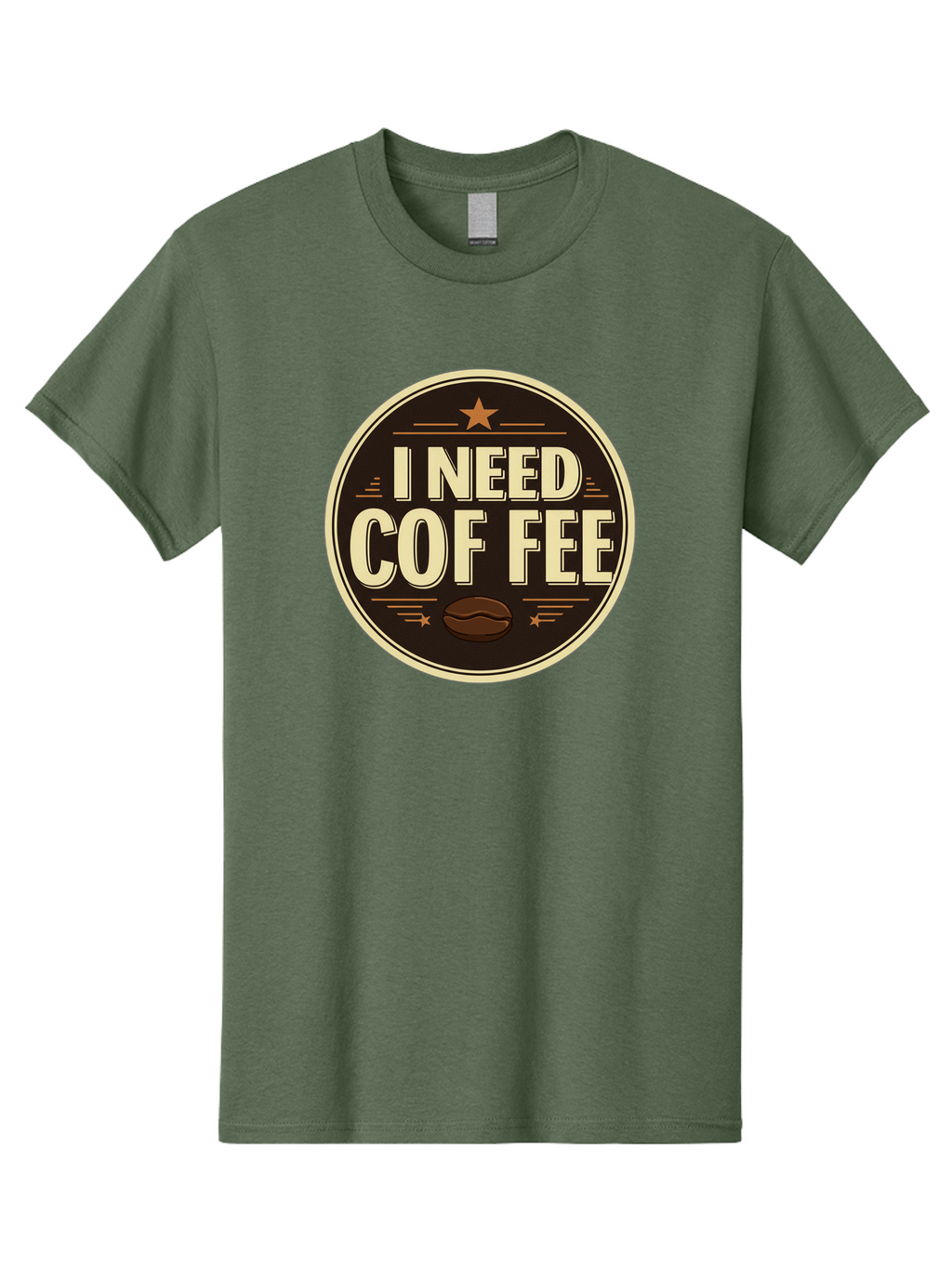 I-Need-Coffee-1 Men'S Graphic Tee, 100% Cotton, Comfortable Casual Summer Wear, Machine Washable, Coffee Lover, Coffee Break, Coffee Addiction, Coffee Quote, Coffee Humor, Coffee Needed, Coffee Craving Bac058