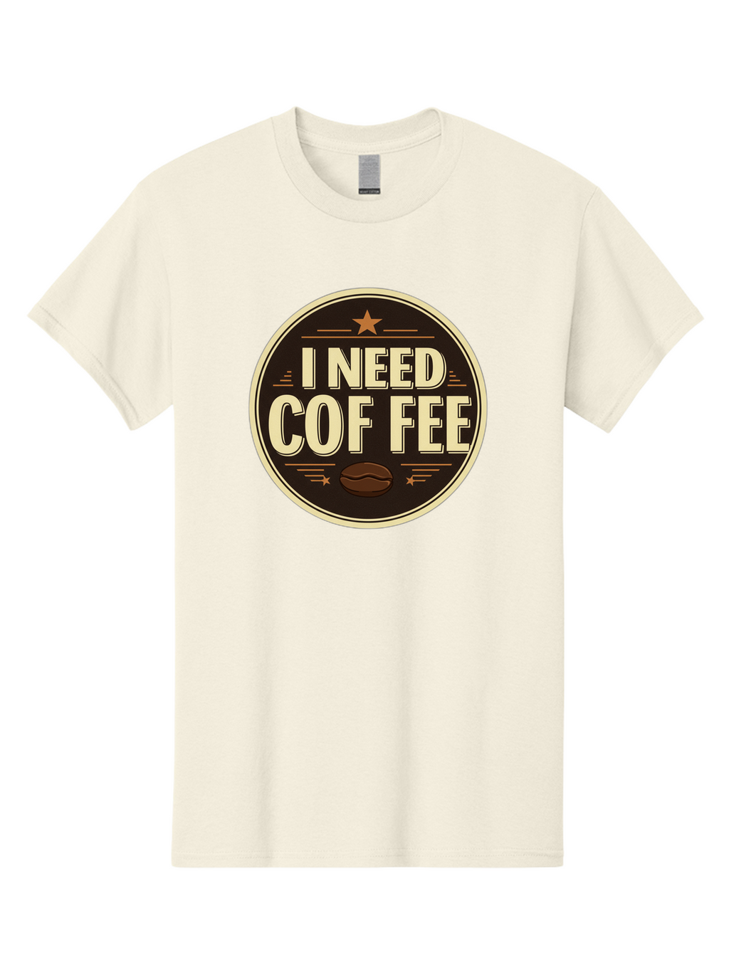 I-Need-Coffee-1 Men'S Graphic Tee, 100% Cotton, Comfortable Casual Summer Wear, Machine Washable, Coffee Lover, Coffee Break, Coffee Addiction, Coffee Quote, Coffee Humor, Coffee Needed, Coffee Craving Bac058