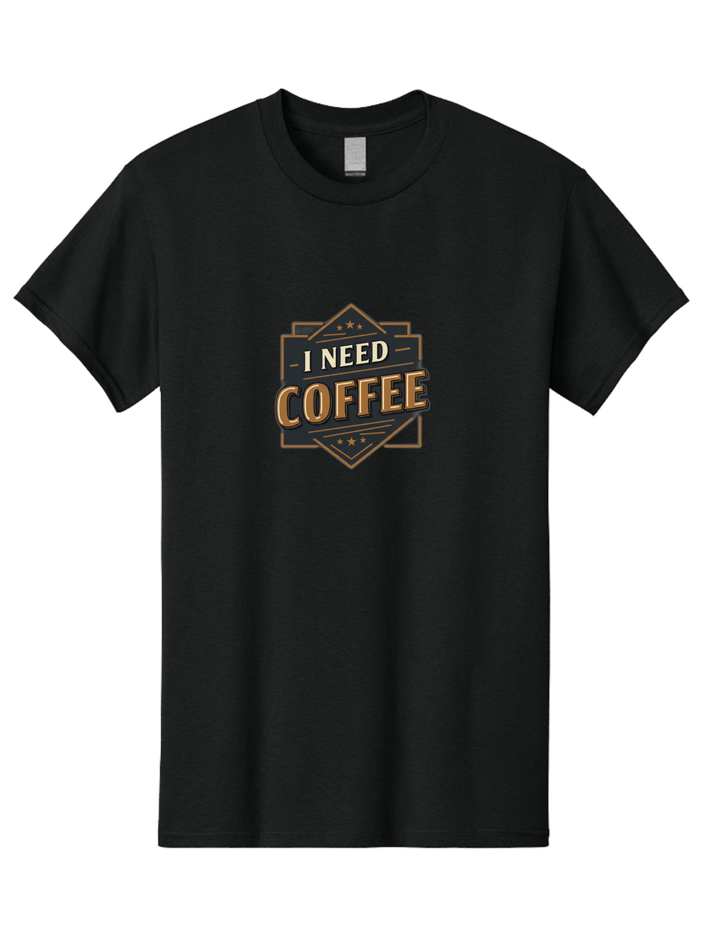 I-Need-Coffee-2 Men'S Graphic Tee, 100% Cotton, Comfortable Casual Summer Wear, Machine Washable, Coffee Lover, Morning Motivation, Caffeine Addict, Coffee Breaks, Energizing Drinks, Coffee Culture Bac066