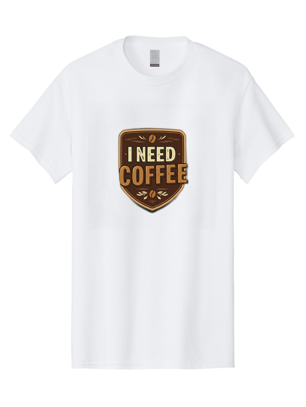 I-Need-Coffee-3 Men'S Graphic Tee, 100% Cotton, Comfortable Casual Summer Wear, Machine Washable, Coffee Lover, Coffee Break, Coffee Addiction, Coffee Quote, Caffeine Fix, Coffee Humor, Funny Coffee, Coffee Meme Bac067