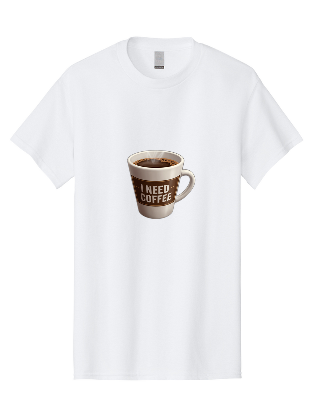 I-Need-Coffee-8 Men'S Graphic Tee, 100% Cotton, Comfortable Casual Summer Wear, Machine Washable, Coffee Mug, Coffee Lover, Caffeine Fix, Morning Motivation, Daily Grind, Coffee Break, Coffee Addiction, Coffee Culture Bac072