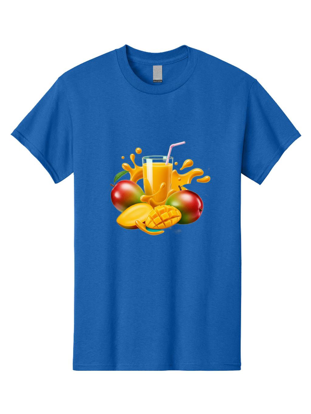 Mango-Juice-4 Men'S Graphic Tee, 100% Cotton, Comfortable Casual Summer Wear, Machine Washable, Fresh Mango Juice, Ripe Mangoes, Healthy Drink, Refreshing Beverage, Tropical Flavors, Fruit Smoothie, Vibrant Colors, Juice Splash Bac148