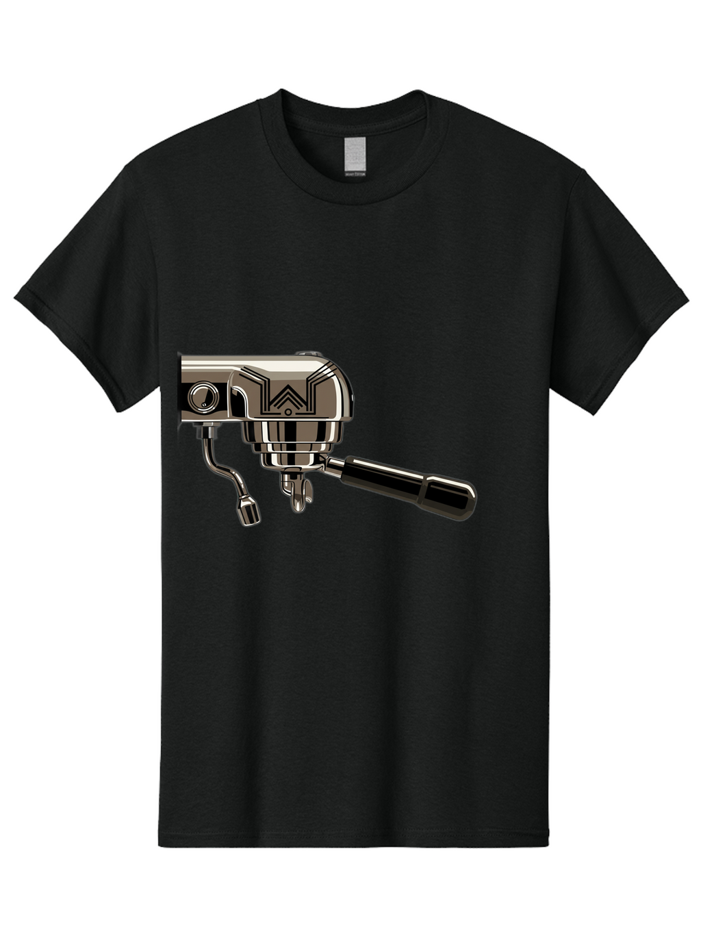 Manual-Coffee-Grinder Men'S Graphic Tee, 100% Cotton, Comfortable Casual Summer Wear, Machine Washable, Manual Coffee Grinder, Coffee Grinding, Hand Crank, Stainless Steel, Coffee Beans, Brewing Equipment, Kitchen Appliance Bac174