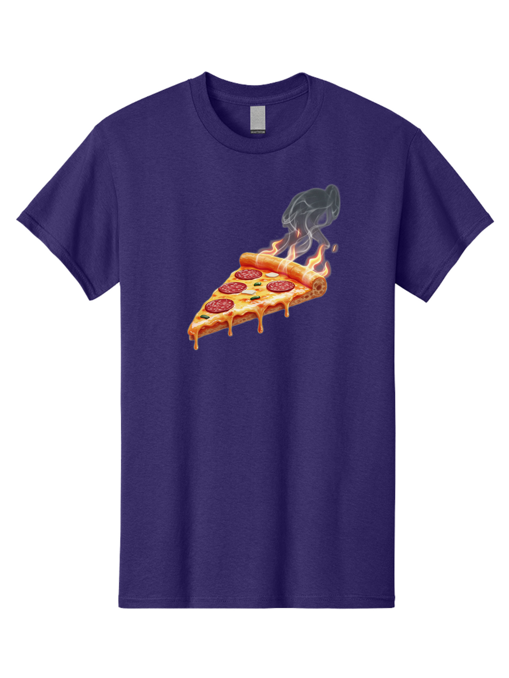 Pepperoni-Pizza-Slice-19 Men'S Graphic Tee, 100% Cotton, Comfortable Casual Summer Wear, Machine Washable, Pepperoni Pizza, Melting Cheese, Fresh Basil, Hot Pizza, Savory Flavors, Italian Cuisine, Pizza Slice, Food Illustration, Pepperoni, Bac229