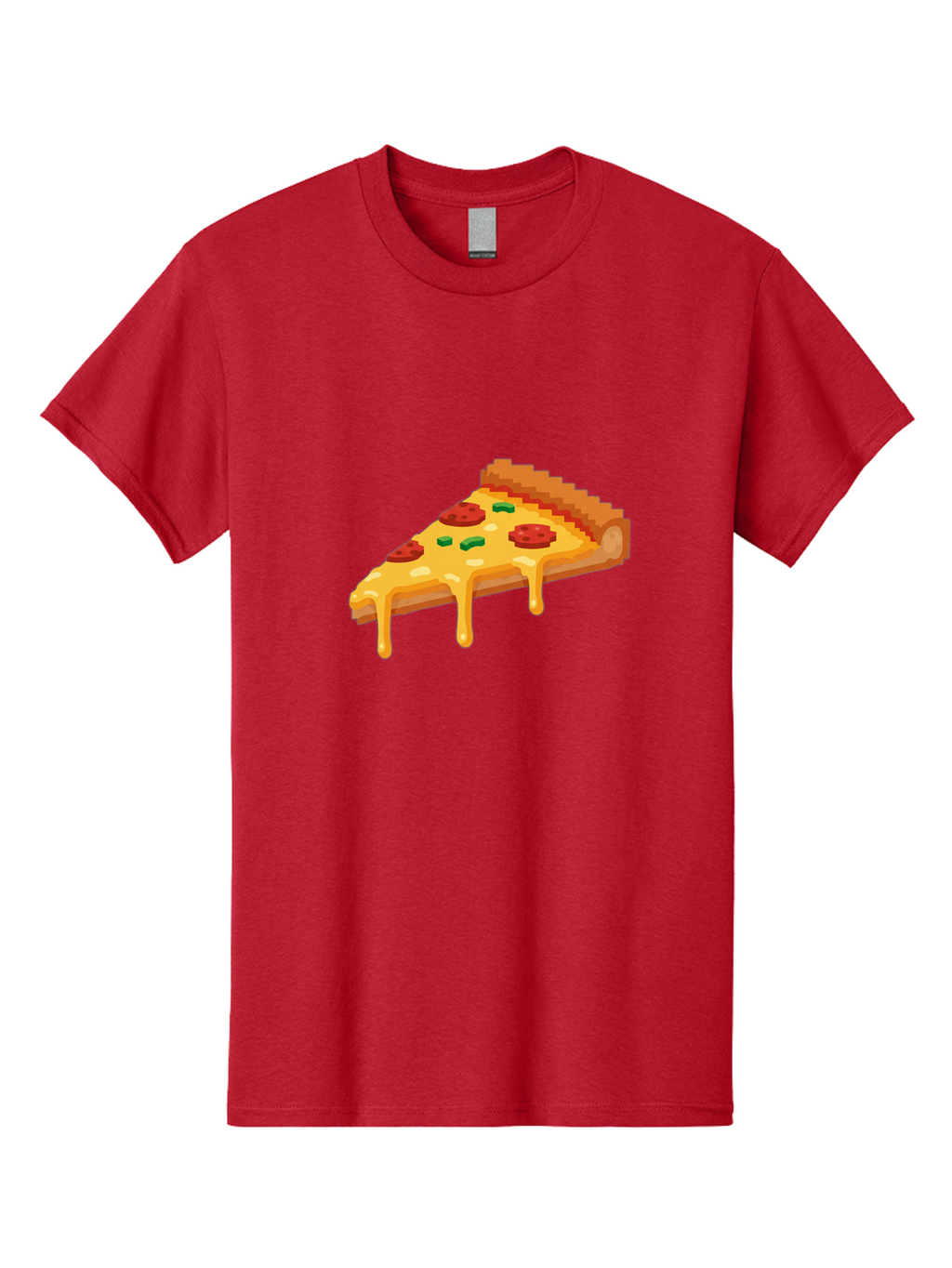 Pizza-Slice-20 Men'S Graphic Tee, 100% Cotton, Comfortable Casual Summer Wear, Machine Washable, Cheesy Pizza, Pepperoni Pizza, Pizza Topping, Melted Cheese, Food Illustration, Cartoon Food, Italian Cuisine, Pizza Slice, Savory Treat, Bac281