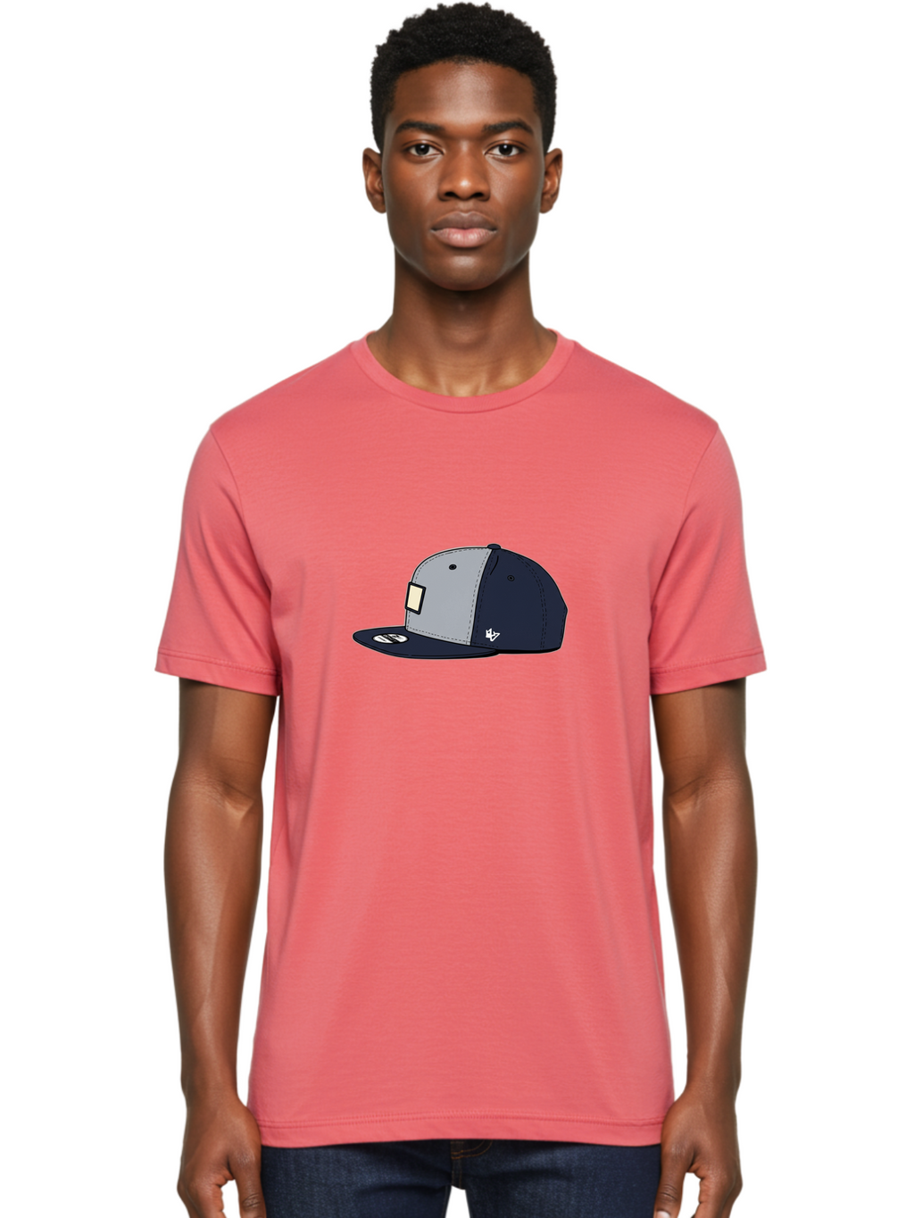 47-Snapback-Hat Men'S Graphic Tee, 100% Cotton, Comfortable Casual Summer Wear, Machine Washable, Baseball Cap, Snapback Hat, 47 Brand Clothing, Streetwear Fashion, Casual Style, Navy Blue Cap, Grey And Navy Color Combination, White Logo, Bac577