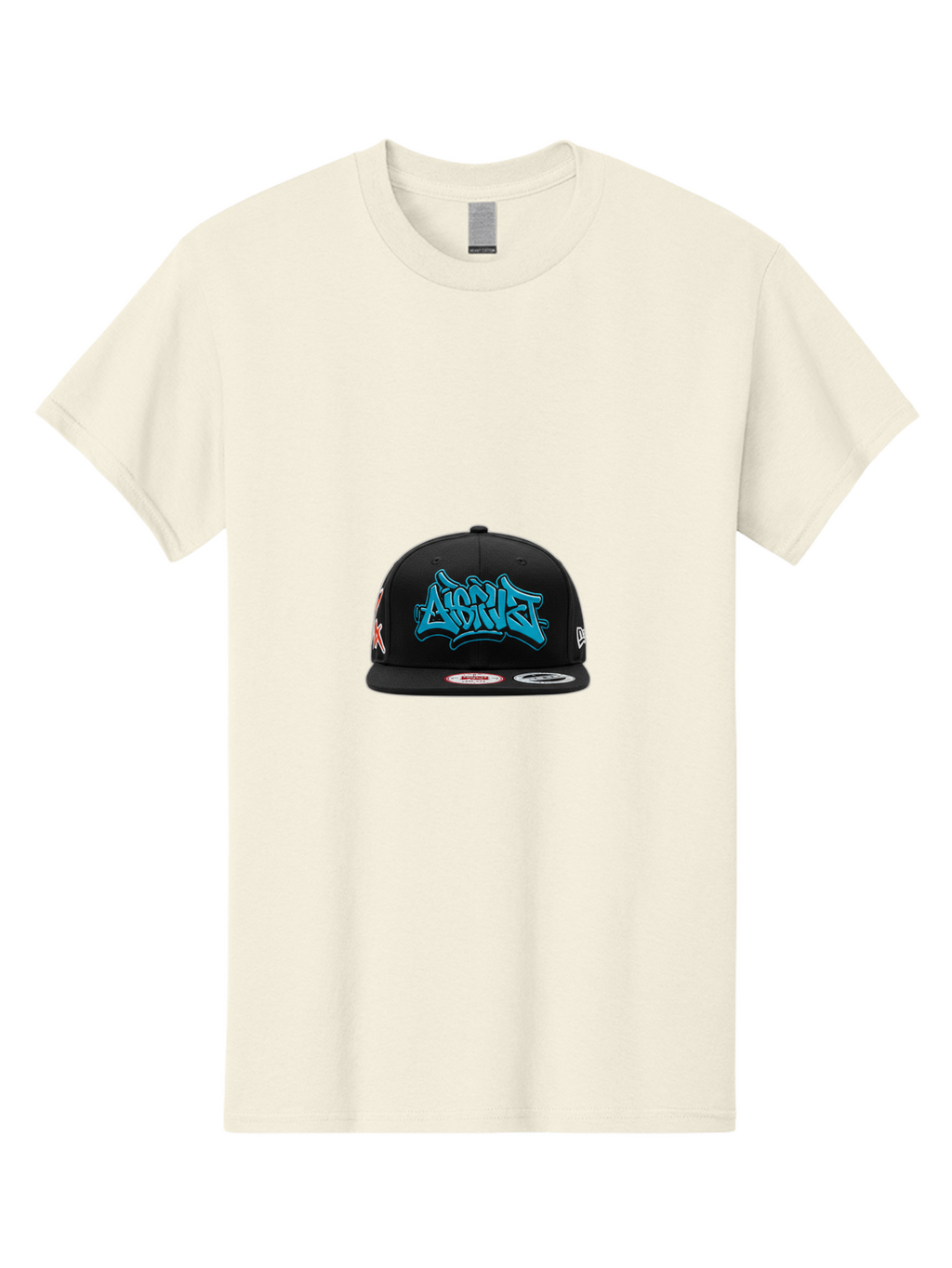 A-Ap-Rocky Men'S Graphic Tee, 100% Cotton, Comfortable Casual Summer Wear, Machine Washable, Black Baseball Cap, A$Ap Rocky Logo, Blue Graffiti Design, Streetwear Fashion, Hip Hop Style, Casual Wear, Trendy Accessories, Snapback Hat Bac579