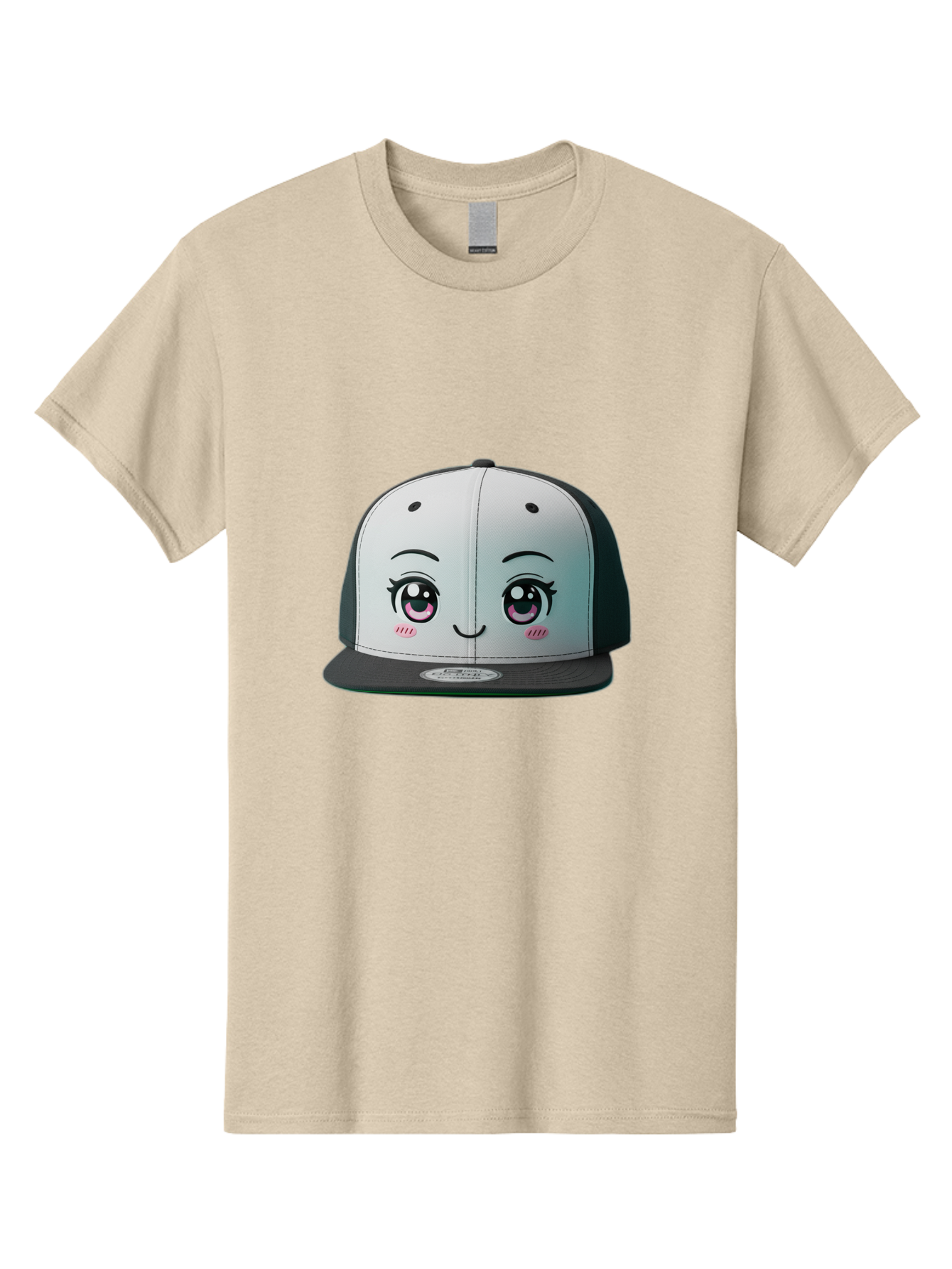 Baseball-Cap Men'S Graphic Tee, 100% Cotton, Comfortable Casual Summer Wear, Machine Washable, Cartoon Snapback Cap, Kawaii Fashion, Cute Hat Design, Playful Eyewear, Trendy Accessories, Streetwear Style, Anime Influence, Fashionable Headwear Bac618