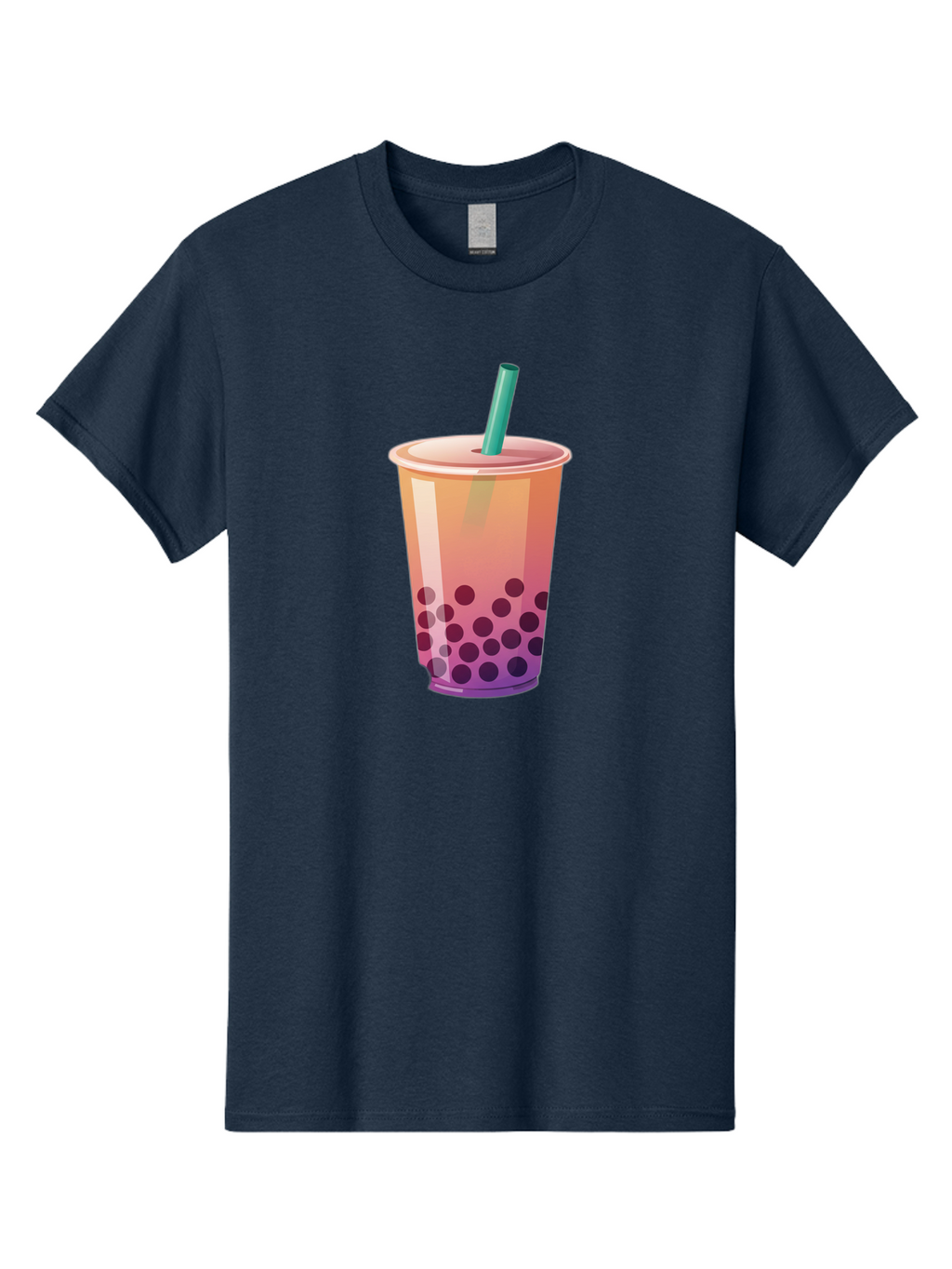 Boba-Tea-3 Men'S Graphic Tee, 100% Cotton, Comfortable Casual Summer Wear, Machine Washable, Bubble Tea, Boba Tea, Pink Tea, Straw, Tapioca Pearls, Milk Tea, Tea Drink, Refreshing Beverage, Sweet Treat Bac661