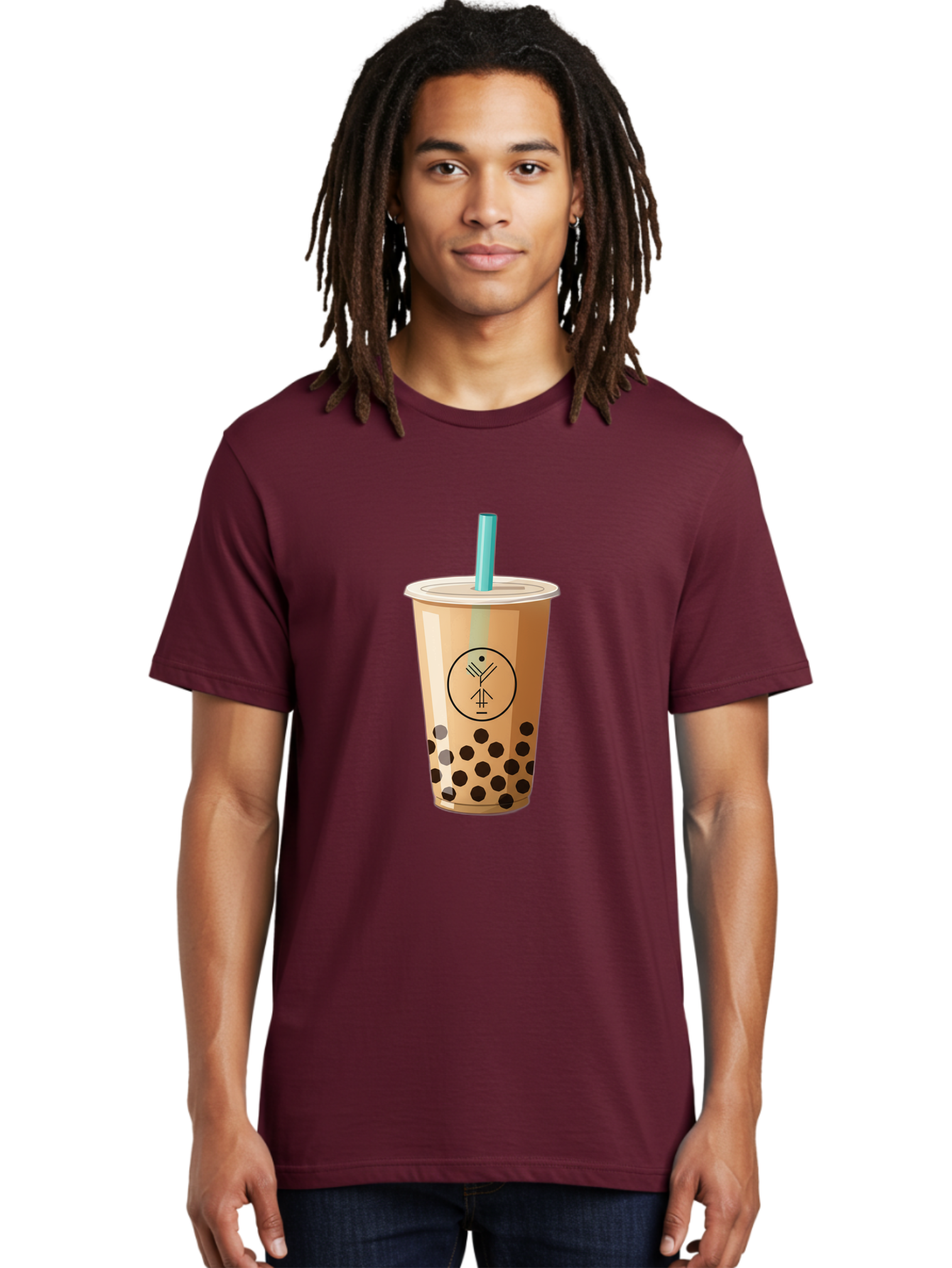 Boba-Tea-5 Men'S Graphic Tee, 100% Cotton, Comfortable Casual Summer Wear, Machine Washable, Milk Tea, Boba Drink, Bubble Tea, Tea With Tapioca Pearls, Cold Beverage, Refreshing Drink, Asian-Inspired, Trendy Drink, Iced Tea, Creamy Texture, Bac663