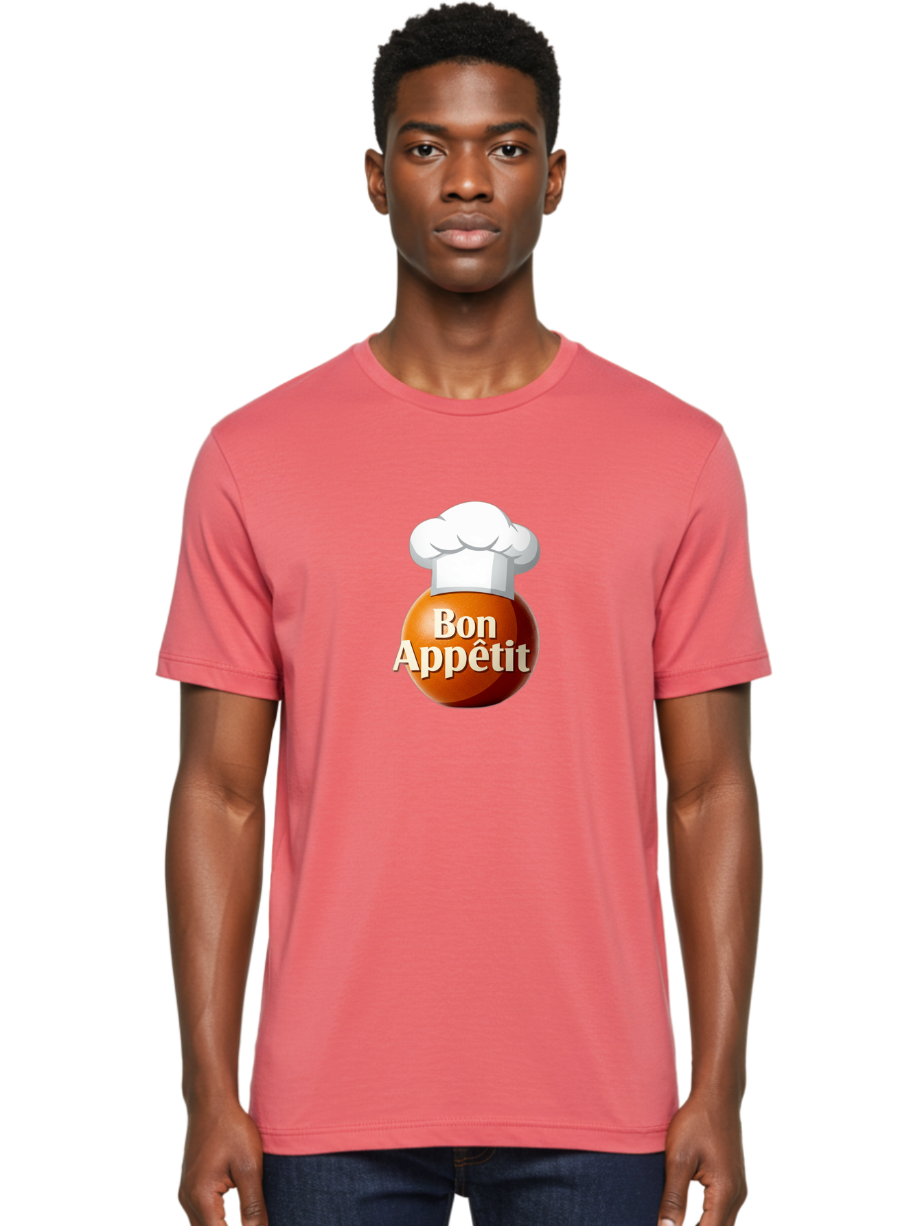 Bon-Appetit-1 Men'S Graphic Tee, 100% Cotton, Comfortable Casual Summer Wear, Machine Washable, Bon Appetit, Chef Hat, Cooking, Cuisine, Culinary Arts, Chef'S Hat, Gourmet, Fine Dining, Restaurant, Culinary Delights, Foodie, Epicure Bac676