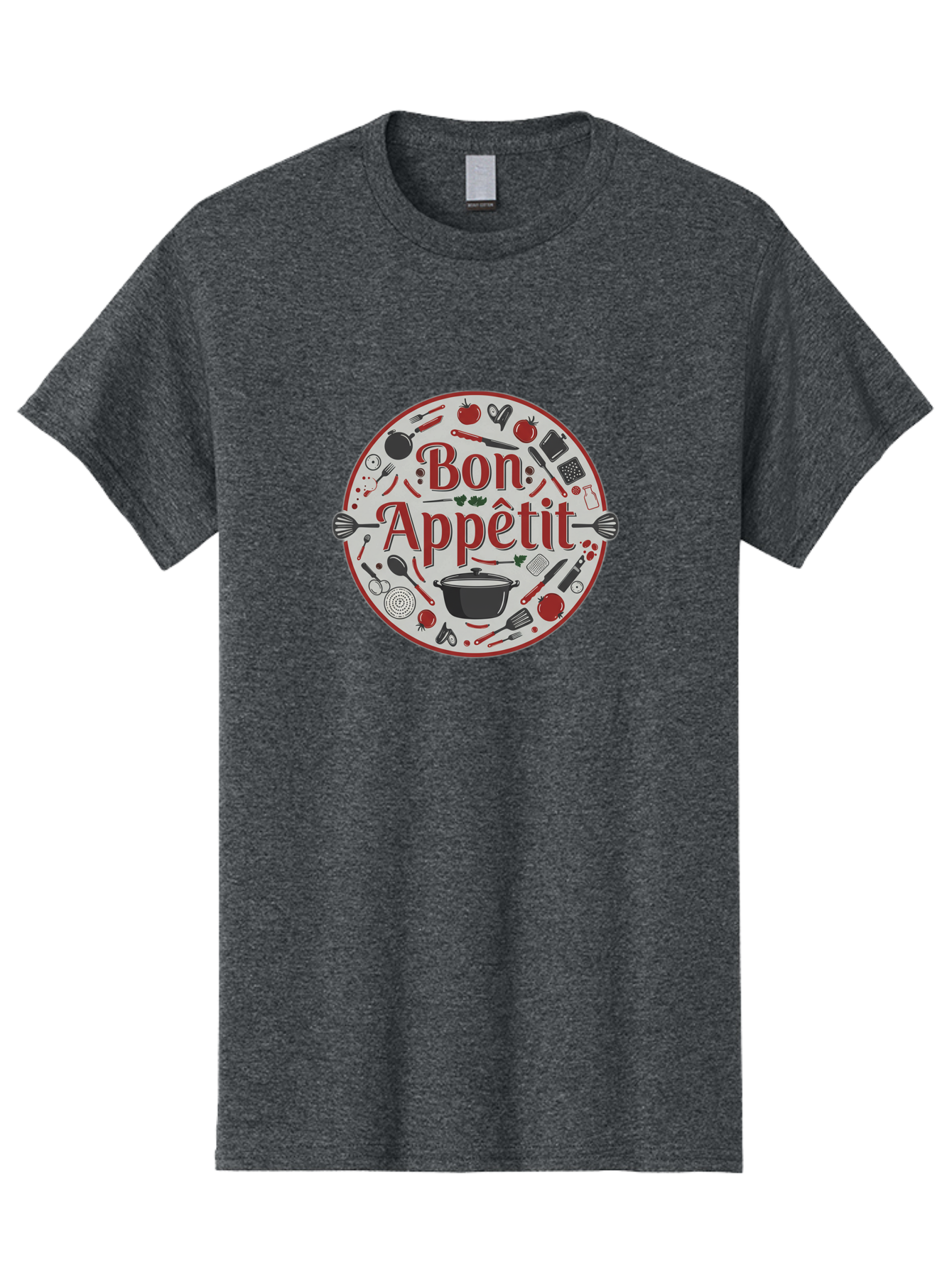 Bon-Appetit-2 Men'S Graphic Tee, 100% Cotton, Comfortable Casual Summer Wear, Machine Washable, Cooking Utensils, Kitchen Tools, Culinary Delights, Gourmet Cuisine, Fine Dining, Cooking Essentials, Kitchen Gadgets, Bon Appetit Bac677