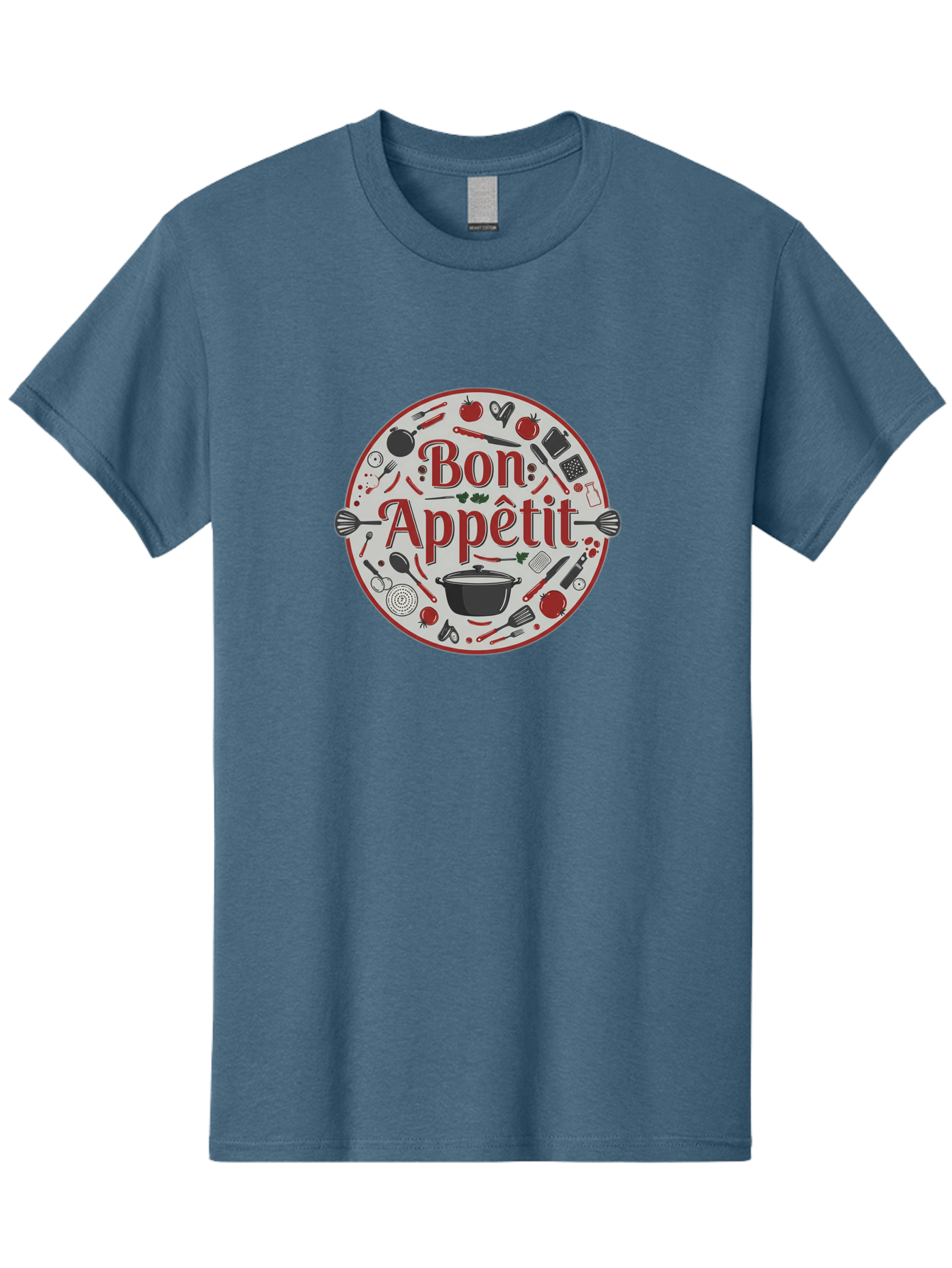 Bon-Appetit-2 Men'S Graphic Tee, 100% Cotton, Comfortable Casual Summer Wear, Machine Washable, Cooking Utensils, Kitchen Tools, Culinary Delights, Gourmet Cuisine, Fine Dining, Cooking Essentials, Kitchen Gadgets, Bon Appetit Bac677
