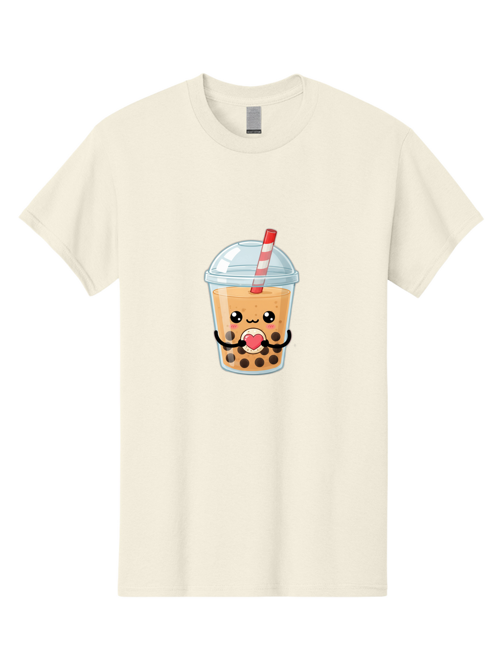 Bubble-Tea-13 Men'S Graphic Tee, 100% Cotton, Comfortable Casual Summer Wear, Machine Washable, Bubble Tea, Boba Drink, Cartoon Beverage, Cute Straw, Kawaii Culture, Heart Symbol, Playful Design, Refreshing Drink, Milk Tea, Tea Lover Bac693