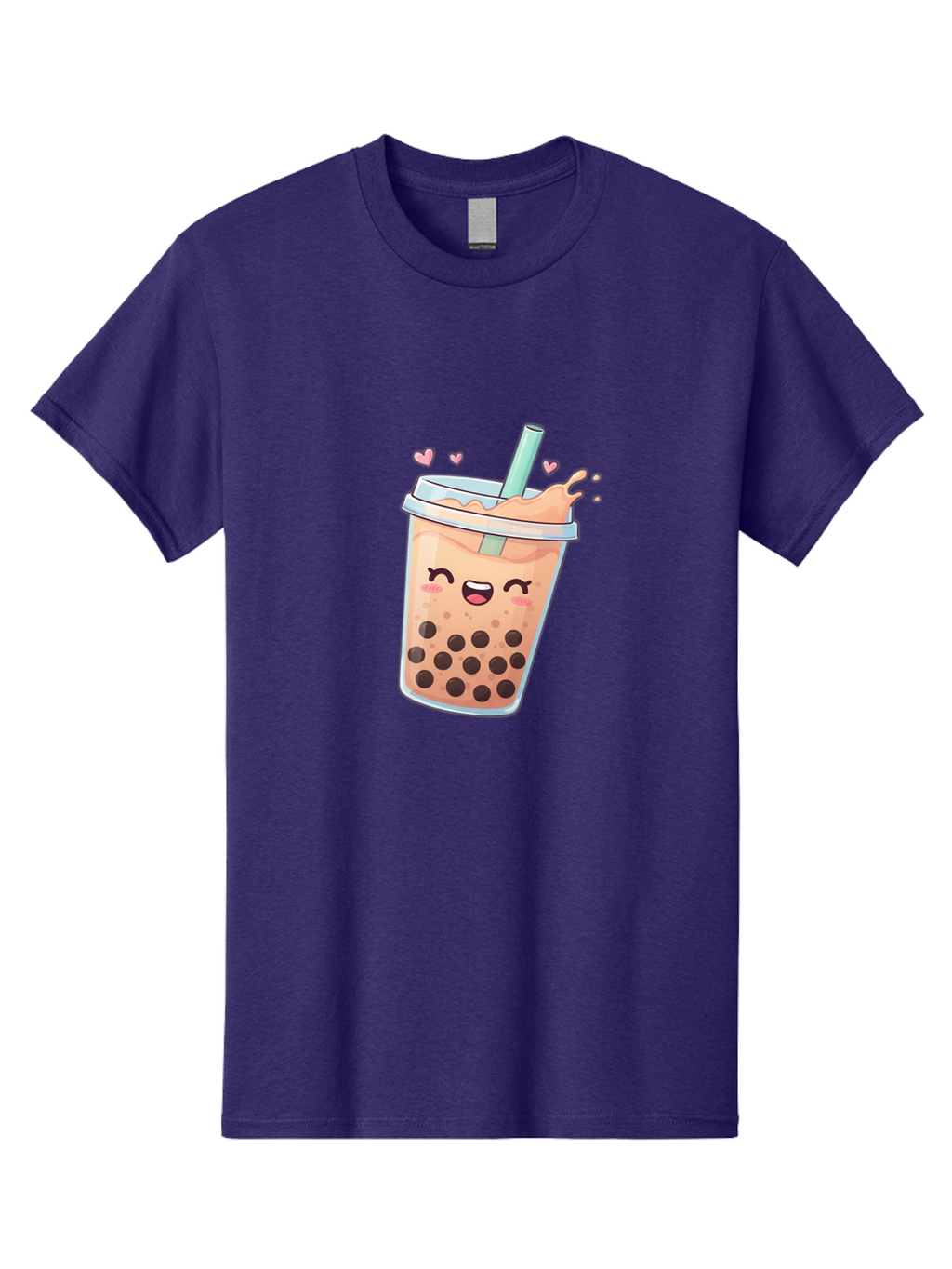 Bubble-Tea-16 Men'S Graphic Tee, 100% Cotton, Comfortable Casual Summer Wear, Machine Washable, Boba Tea, Bubble Tea, Kawaii Drink, Cute Cartoon Beverage, Tea With Boba, Smiling Milk Tea, Adorable Drink, Tea Lover, Boba Love, Refreshing Drink Bac696