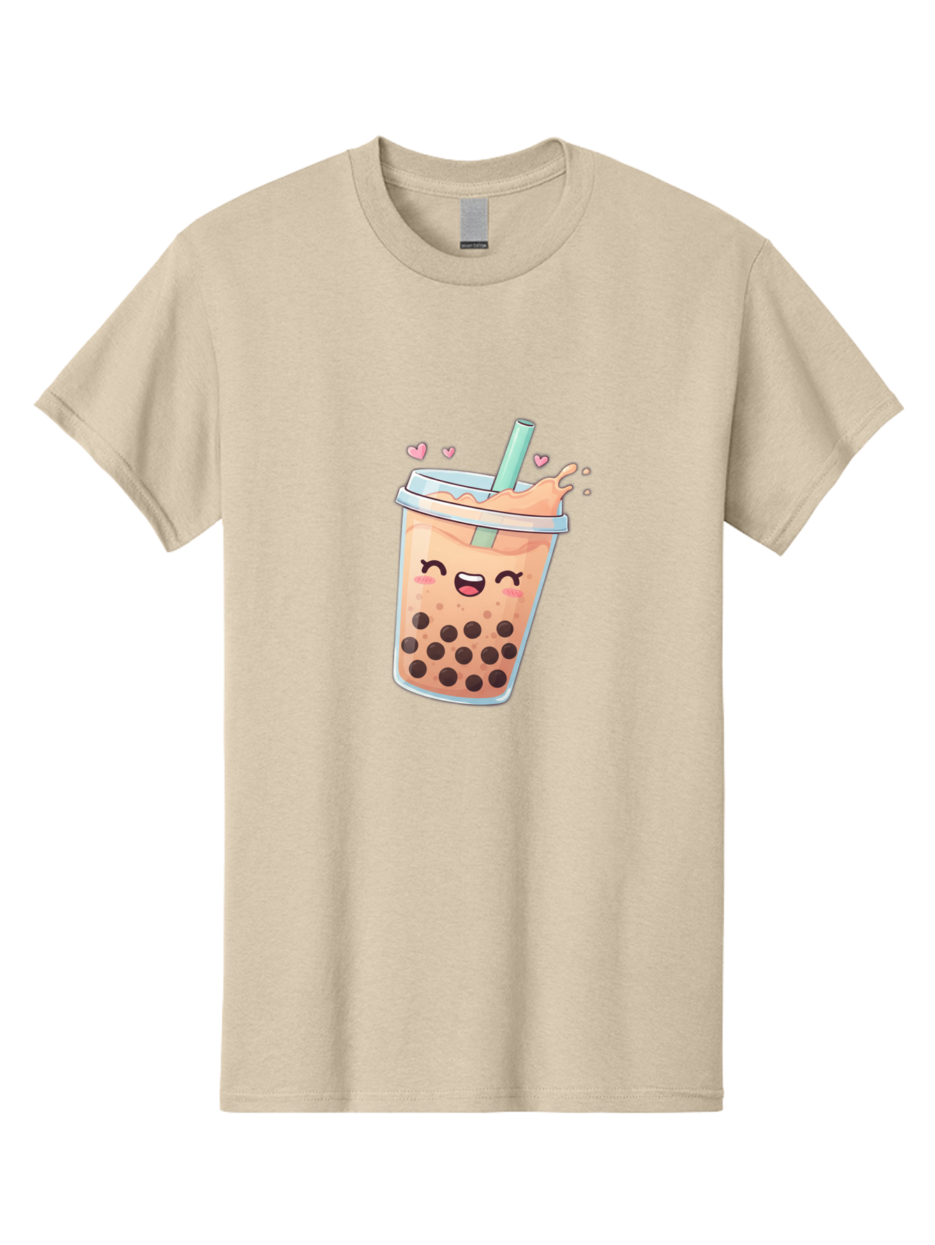 Bubble-Tea-16 Men'S Graphic Tee, 100% Cotton, Comfortable Casual Summer Wear, Machine Washable, Boba Tea, Bubble Tea, Kawaii Drink, Cute Cartoon Beverage, Tea With Boba, Smiling Milk Tea, Adorable Drink, Tea Lover, Boba Love, Refreshing Drink Bac696