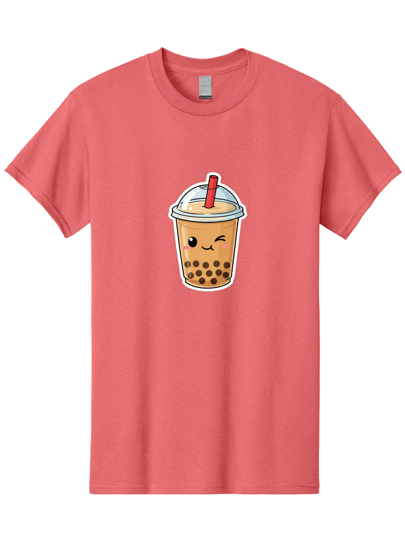Bubble-Tea-21 Men'S Graphic Tee, 100% Cotton, Comfortable Casual Summer Wear, Machine Washable, Bubble Tea, Boba, Tea Drink, Straw, Cartoon, Cute, Kawaii, Adorable, Beverage, Drink, Tea, Coffee Shop, Milk Tea, Tapioca Pearls, Fun, Playful Bac702