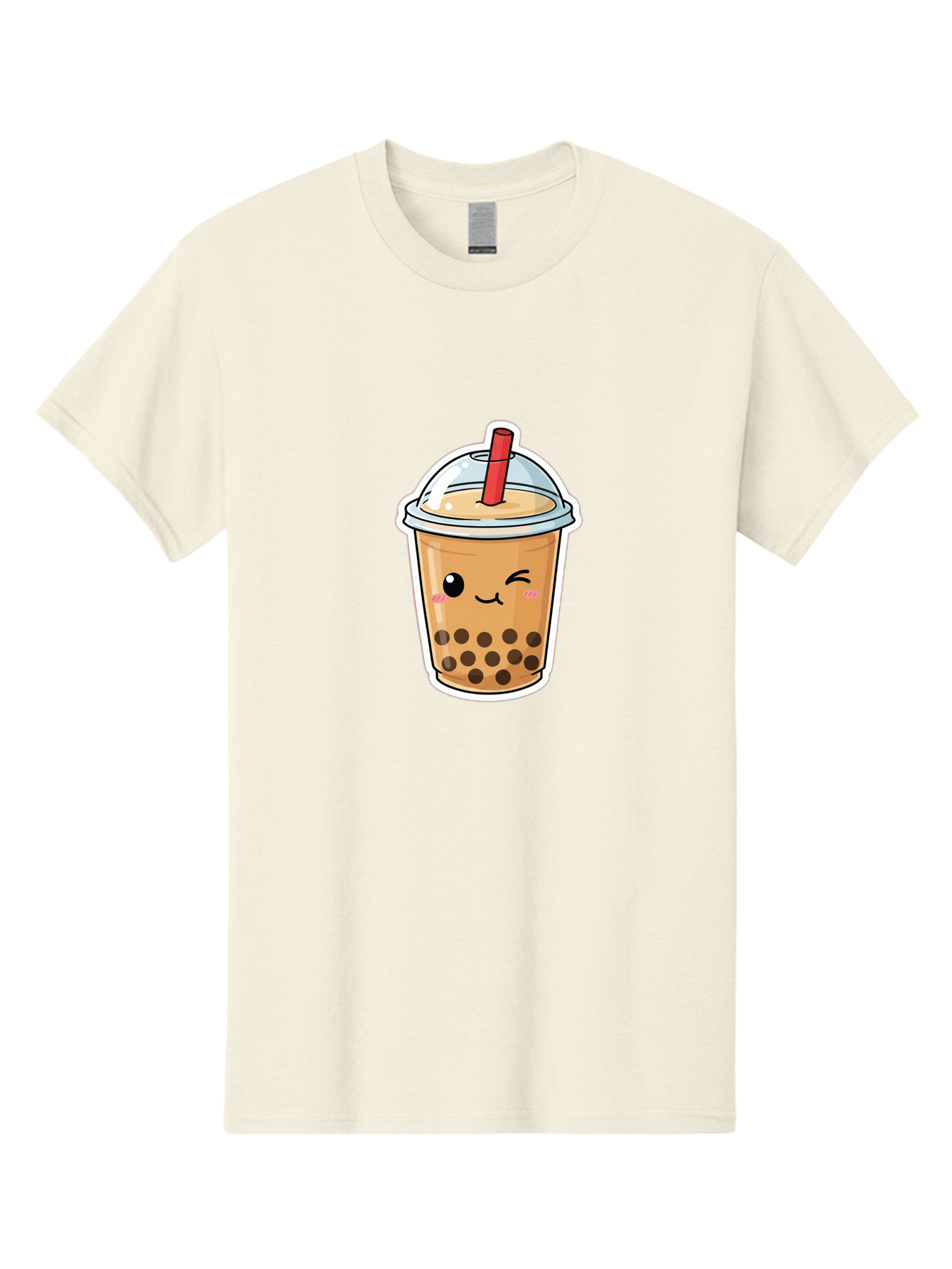 Bubble-Tea-21 Men'S Graphic Tee, 100% Cotton, Comfortable Casual Summer Wear, Machine Washable, Bubble Tea, Boba, Tea Drink, Straw, Cartoon, Cute, Kawaii, Adorable, Beverage, Drink, Tea, Coffee Shop, Milk Tea, Tapioca Pearls, Fun, Playful Bac702