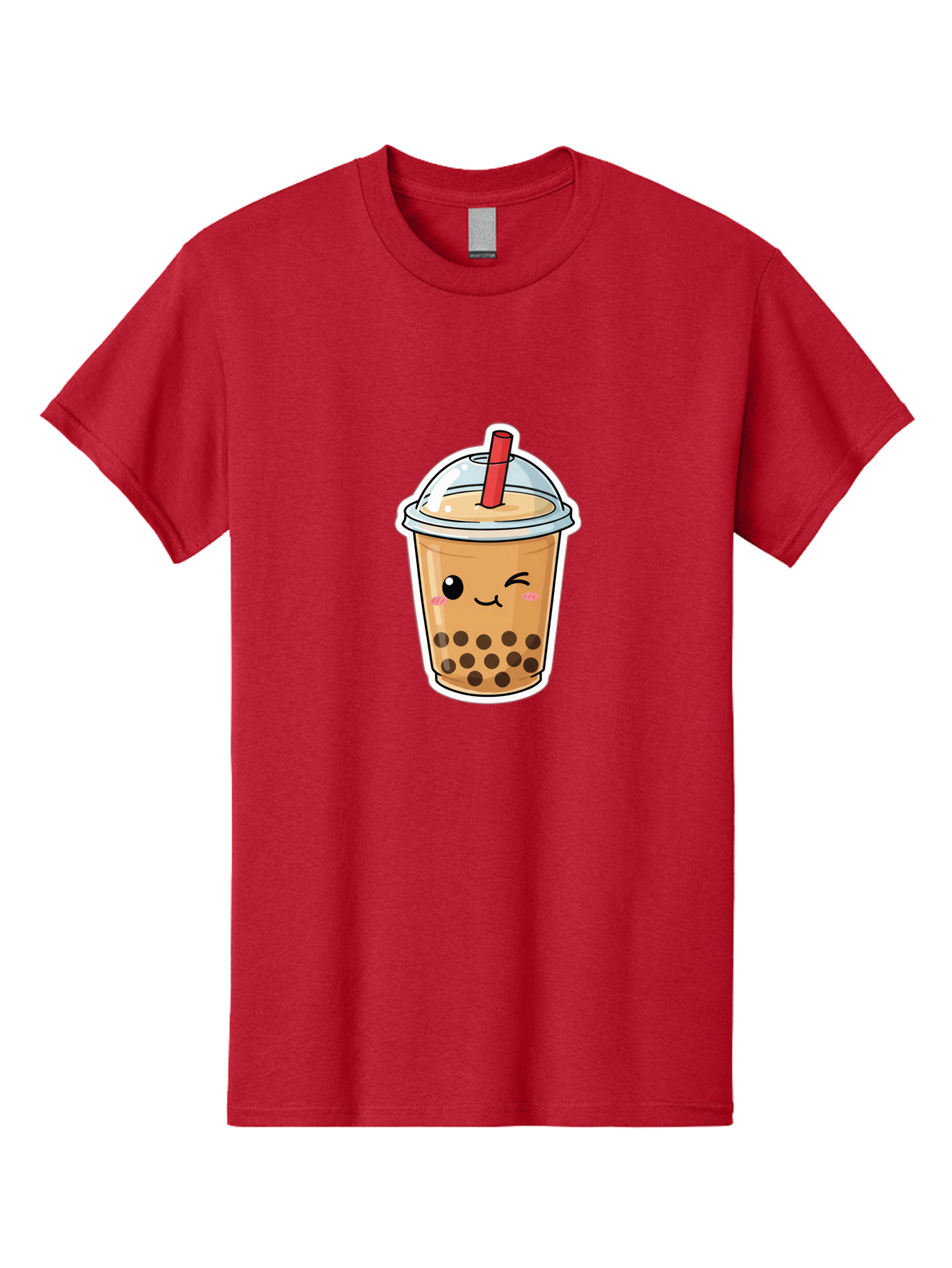 Bubble-Tea-21 Men'S Graphic Tee, 100% Cotton, Comfortable Casual Summer Wear, Machine Washable, Bubble Tea, Boba, Tea Drink, Straw, Cartoon, Cute, Kawaii, Adorable, Beverage, Drink, Tea, Coffee Shop, Milk Tea, Tapioca Pearls, Fun, Playful Bac702