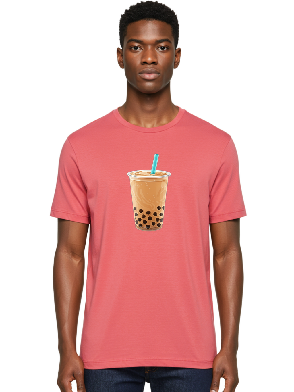 Bubble-Tea-6 Men'S Graphic Tee, 100% Cotton, Comfortable Casual Summer Wear, Machine Washable, Boba Tea, Milk Tea, Bubble Tea, Tea Drink, Tapioca Pearls, Cold Beverage, Refreshing Drink, Tea Culture, Trendy Drink Bac708