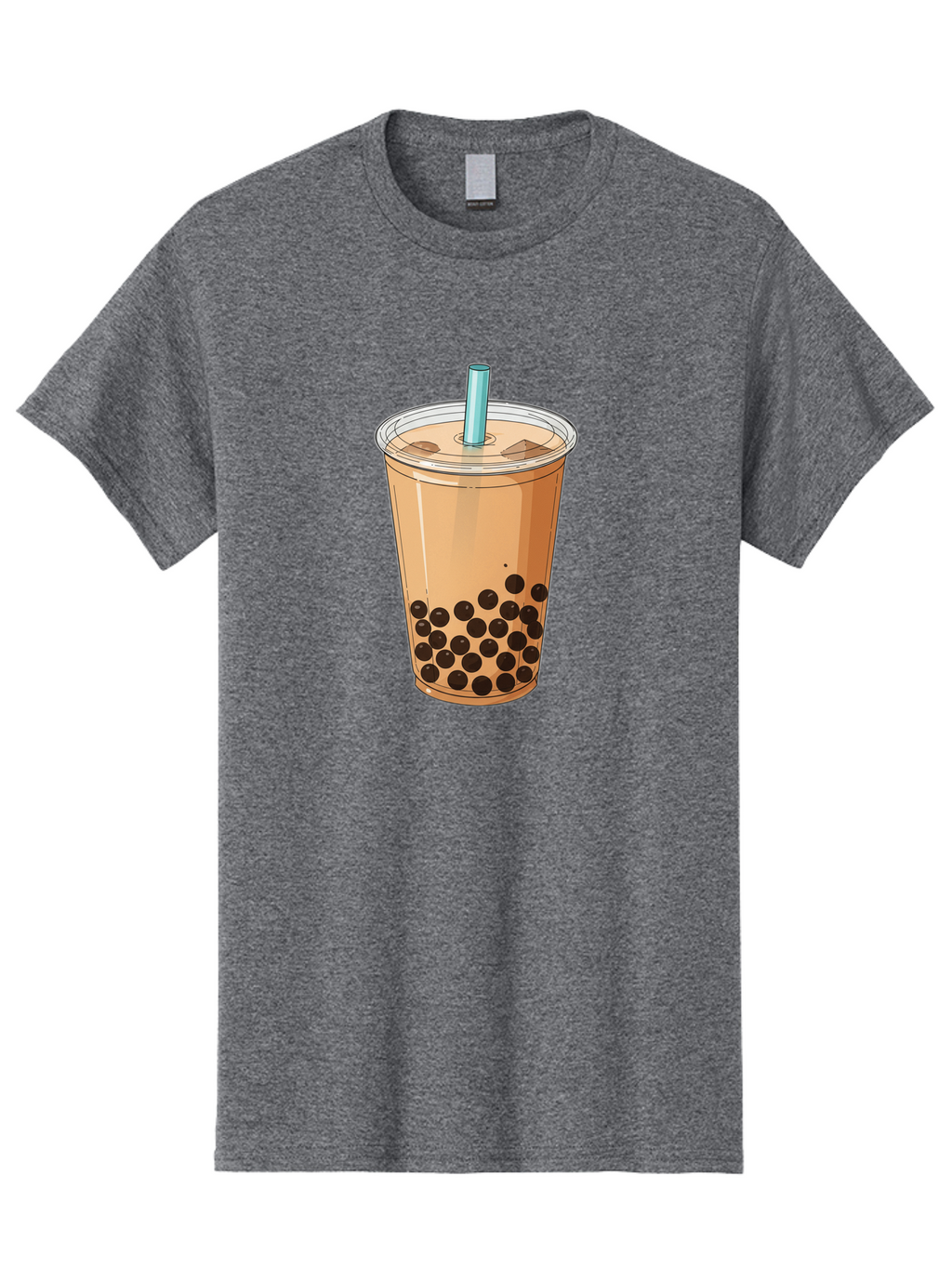 Bubble-Tea-9 Men'S Graphic Tee, 100% Cotton, Comfortable Casual Summer Wear, Machine Washable, Bubble Tea, Milk Tea, Boba, Tapioca Pearls, Takeout Cup, Plastic Straw, Refreshing Drink, Trendy Beverage, Asian-Inspired Bac711