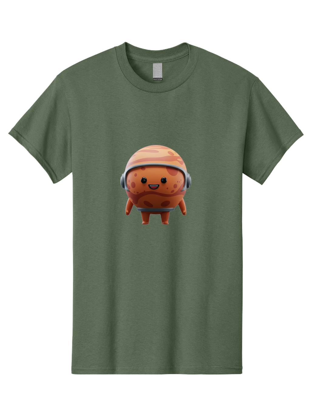 Cookie-Astronaut Men'S Graphic Tee, 100% Cotton, Comfortable Casual Summer Wear, Machine Washable, Cookie Character, Astronaut Helmet, Cartoon Cookie, Space-Themed Cookie, Cookie With Headphones, Digital Illustration, Fun Design, Cookie Mascot Bac899