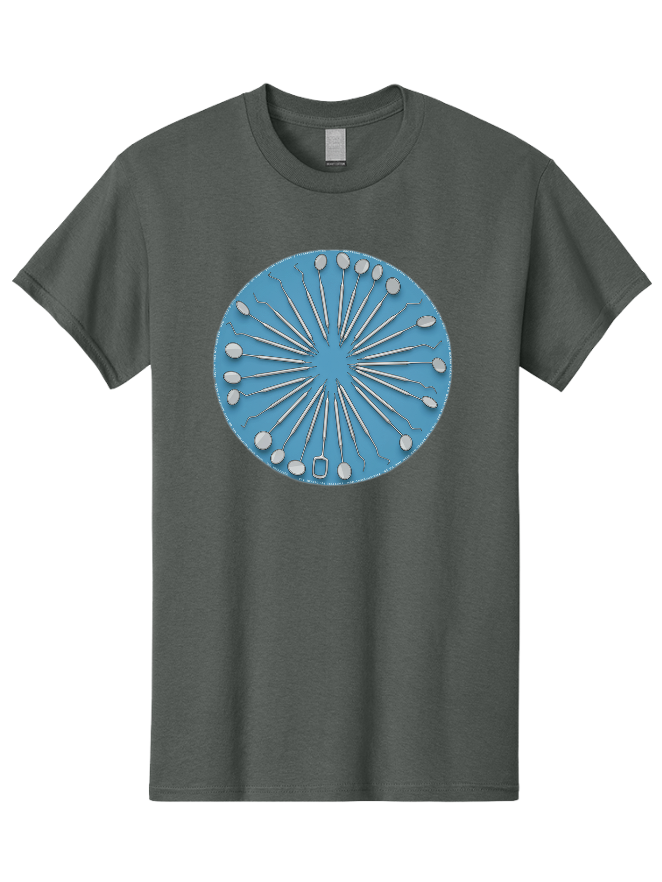 Dental-Instruments Men'S Graphic Tee, 100% Cotton, Comfortable Casual Summer Wear, Machine Washable, Dental Instruments, Dental Tools, Medical Equipment, Dental Care, Oral Health, Dental Hygiene, Dentist Tools, Dental Examination Bac983
