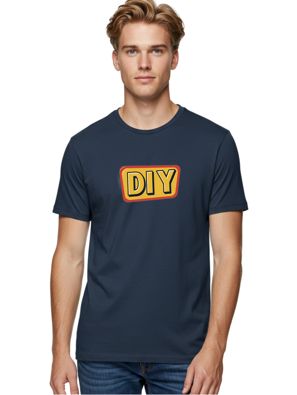 Diy-3 Men'S Graphic Tee, 100% Cotton, Comfortable Casual Summer Wear, Machine Washable, Diy Sign, Handyman Tips, Home Improvement, Crafting Ideas, Self-Sufficiency, Creativity, Customization, Tutorials, Handmade, Diy Projects Bad011