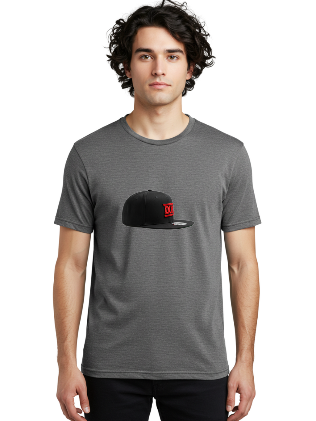 Dunk-Low-Pro-Sb Men'S Graphic Tee, 100% Cotton, Comfortable Casual Summer Wear, Machine Washable, Black Baseball Cap, Red Logo, Dunk Branding, Athletic Wear, Sports Fashion, Streetwear, Snapback Hat, Casual Style, Trendy Accessories Bad061