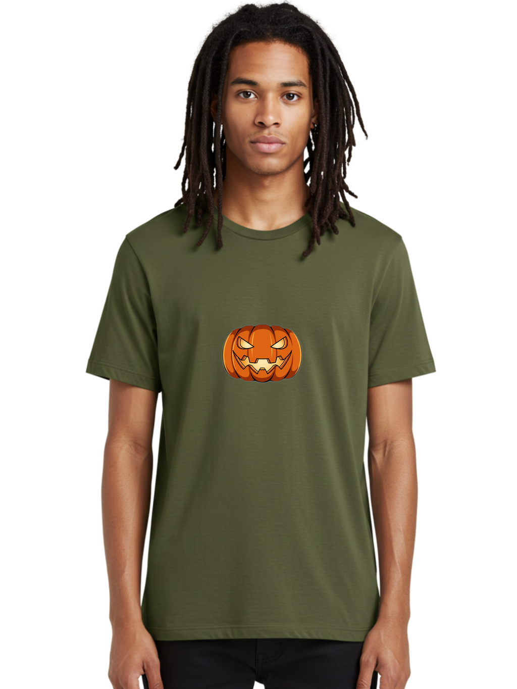 Jack-O-Lantern-3 Men'S Graphic Tee, 100% Cotton, Comfortable Casual Summer Wear, Machine Washable, Halloween Pumpkin, Jack-O-Lantern, Spooky Face, Cartoon Character, Autumnal Decor, Halloween Decorations, Scary Pumpkin, Evil Grin, Fall Season Bad223