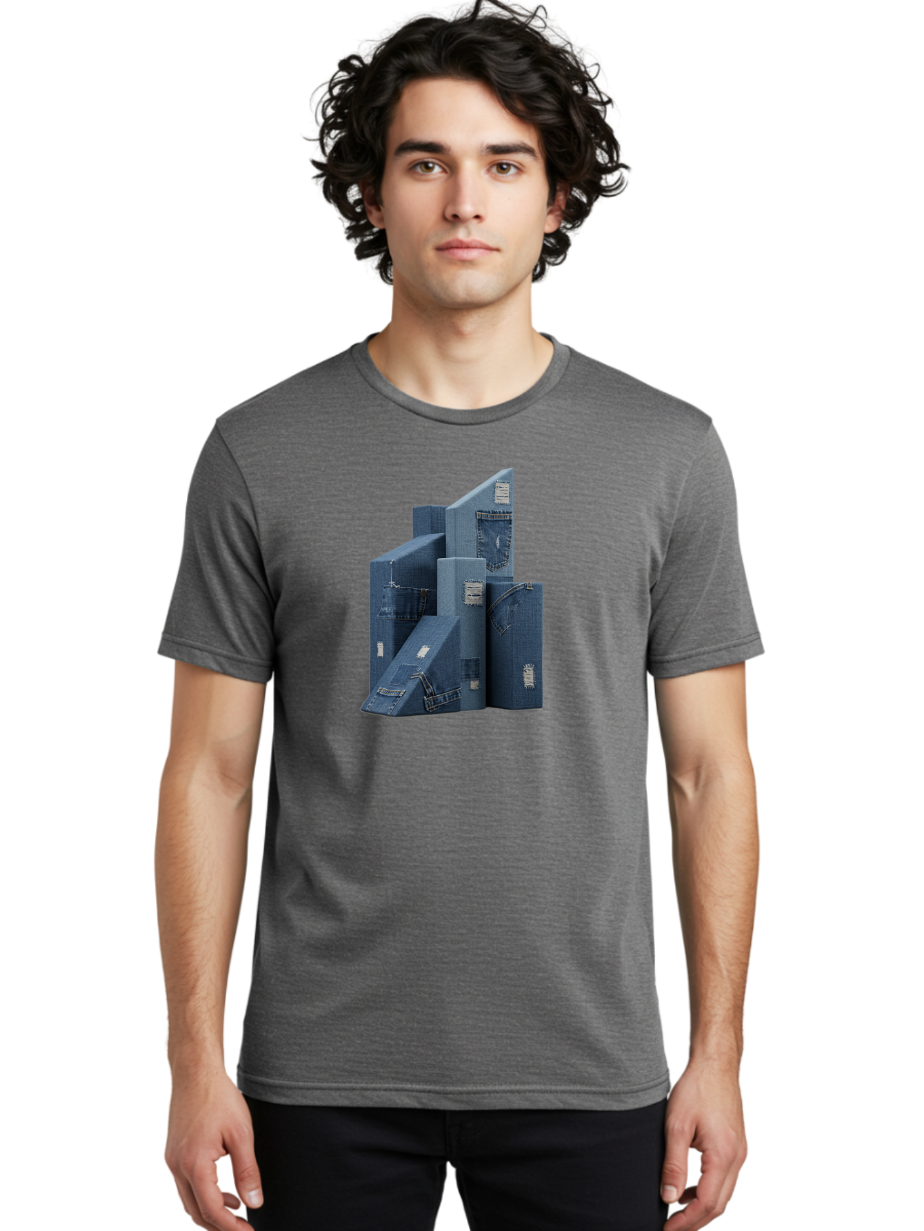 Jeans Men'S Graphic Tee, 100% Cotton, Comfortable Casual Summer Wear, Machine Washable, Levi'S Logo, Fashion Branding, Denim Jeans, Blue Jeans, Clothing Labels, Stylish Designs, Stacked Denim, Jeans Logo Bad230