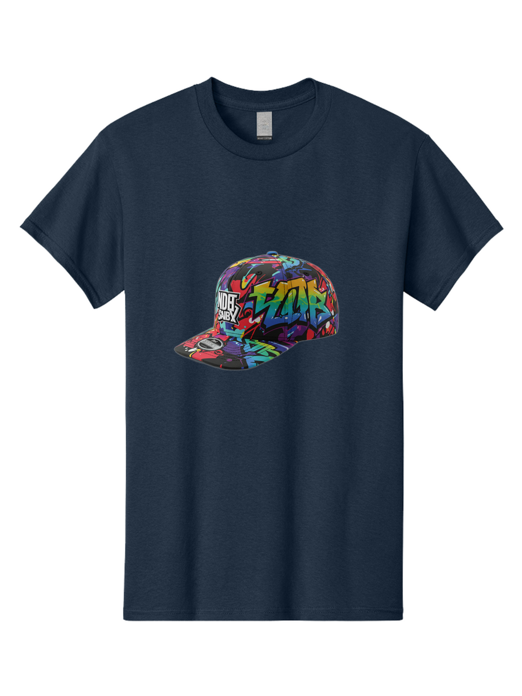 Kazr-Baseball-Cap Men'S Graphic Tee, 100% Cotton, Comfortable Casual Summer Wear, Machine Washable, Streetwear Fashion, Graffiti Art, Urban Style, Kansas Hat, Xsby Logo, Vibrant Colors, Bold Design, Casual Wear, Trendy Accessory Bad251