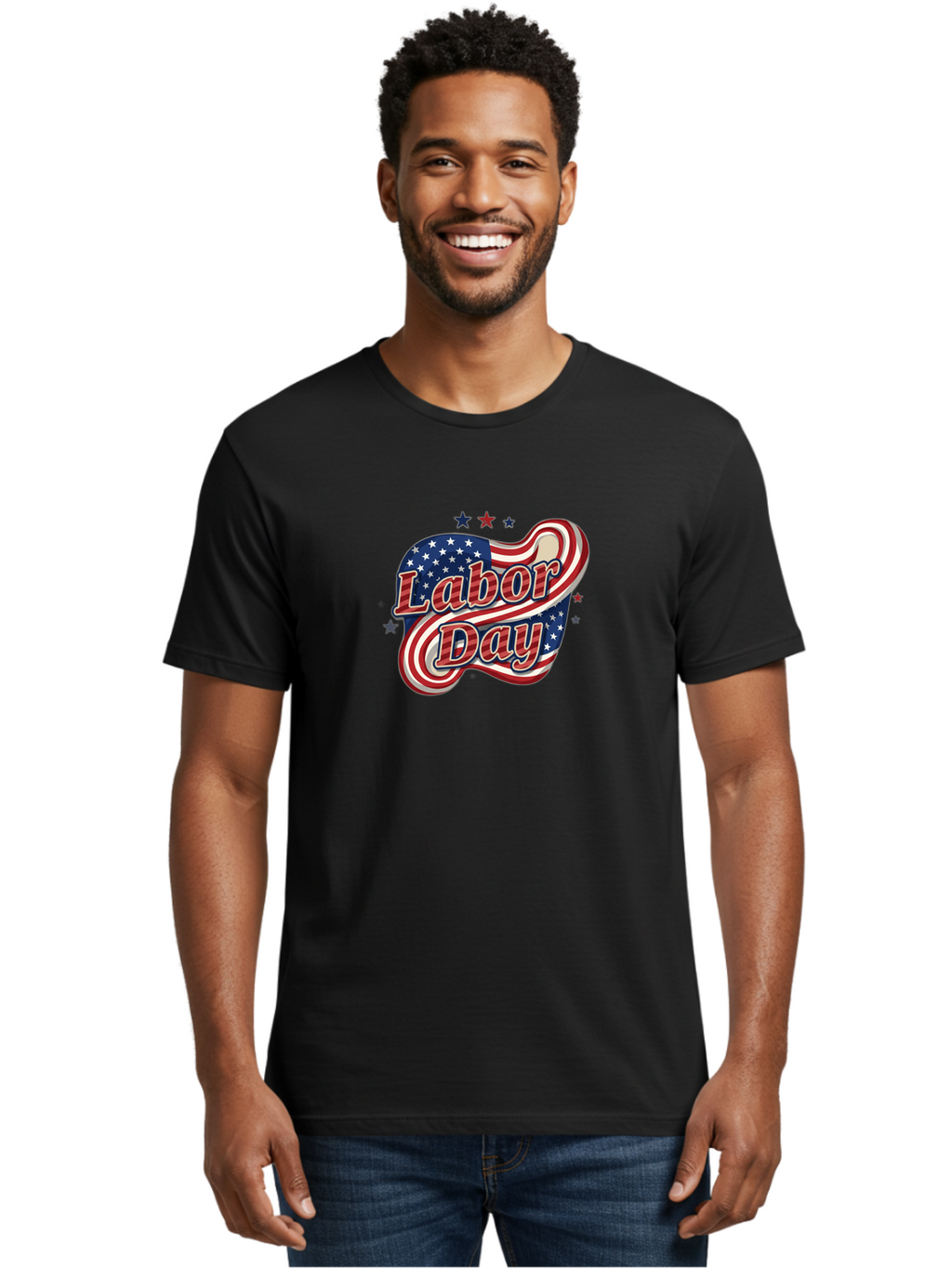 Labor-Day-4 Men'S Graphic Tee, 100% Cotton, Comfortable Casual Summer Wear, Machine Washable, Labor Day Celebration, American Flag, Red White And Blue, Patriotic Theme, Festive Design, Labor Day Sale, Stars And Stripes Bad260