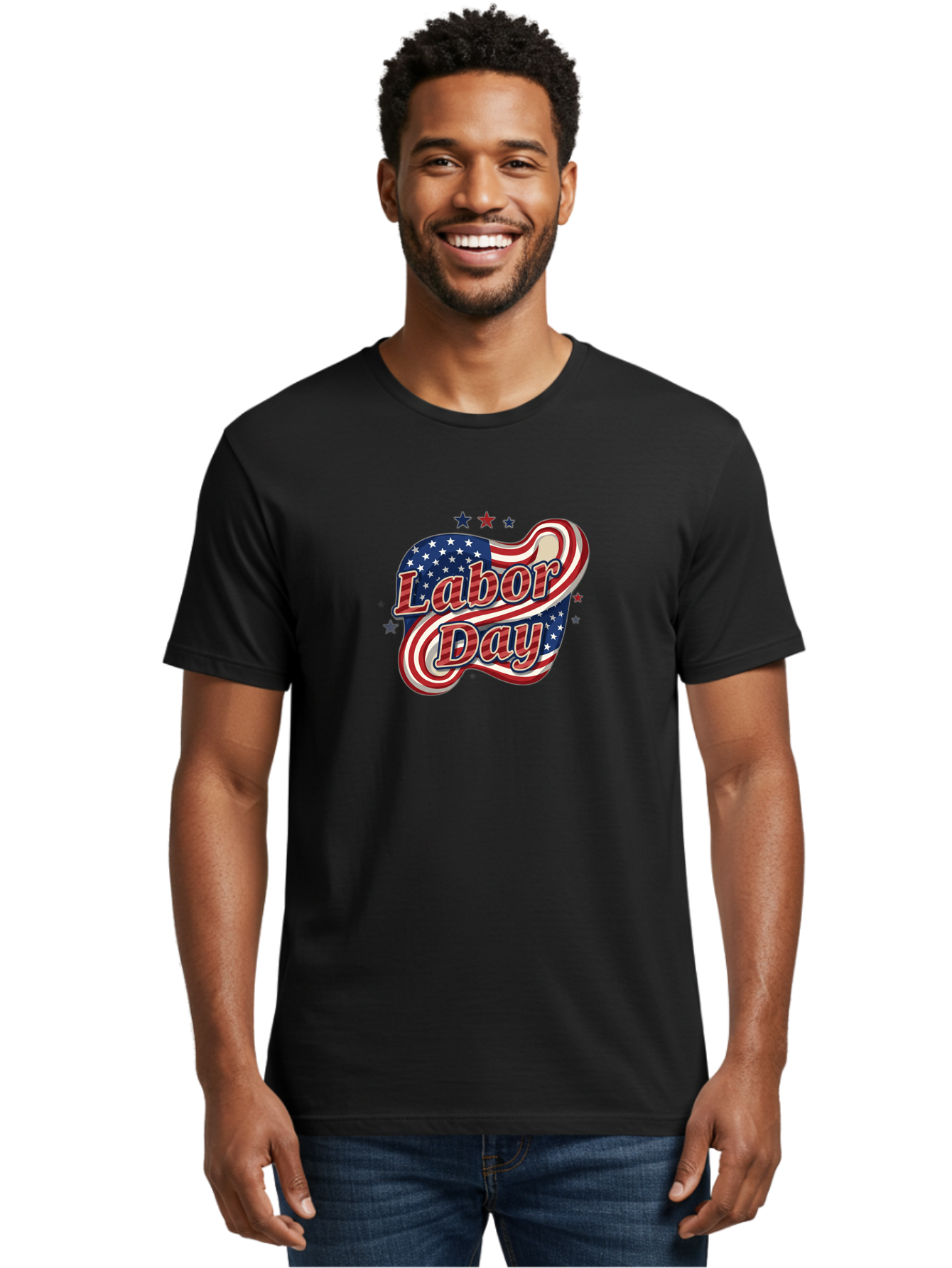 Labor-Day-4 Men'S Graphic Tee, 100% Cotton, Comfortable Casual Summer Wear, Machine Washable, Labor Day Celebration, American Flag, Red White And Blue, Patriotic Theme, Festive Design, Labor Day Sale, Stars And Stripes Bad260