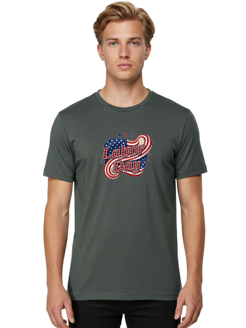 Labor-Day-4 Men'S Graphic Tee, 100% Cotton, Comfortable Casual Summer Wear, Machine Washable, Labor Day Celebration, American Flag, Red White And Blue, Patriotic Theme, Festive Design, Labor Day Sale, Stars And Stripes Bad260