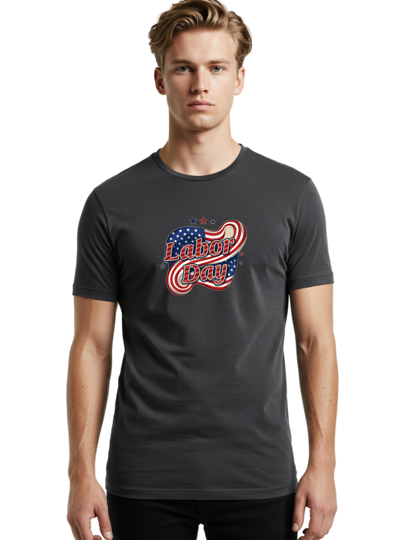 Labor-Day-4 Men'S Graphic Tee, 100% Cotton, Comfortable Casual Summer Wear, Machine Washable, Labor Day Celebration, American Flag, Red White And Blue, Patriotic Theme, Festive Design, Labor Day Sale, Stars And Stripes Bad260