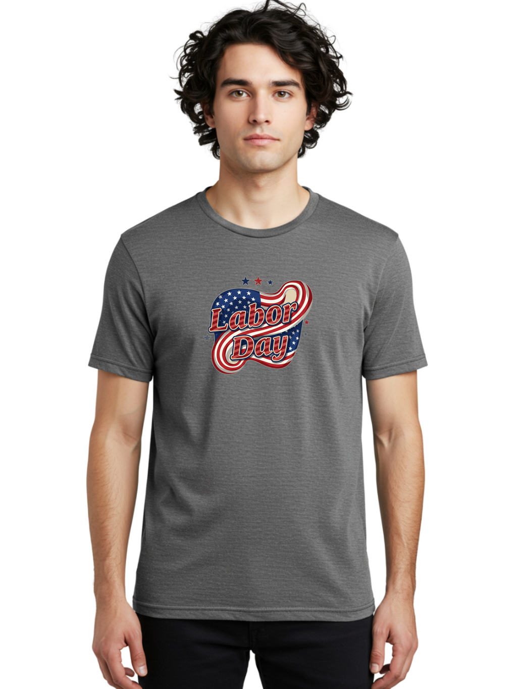 Labor-Day-4 Men'S Graphic Tee, 100% Cotton, Comfortable Casual Summer Wear, Machine Washable, Labor Day Celebration, American Flag, Red White And Blue, Patriotic Theme, Festive Design, Labor Day Sale, Stars And Stripes Bad260