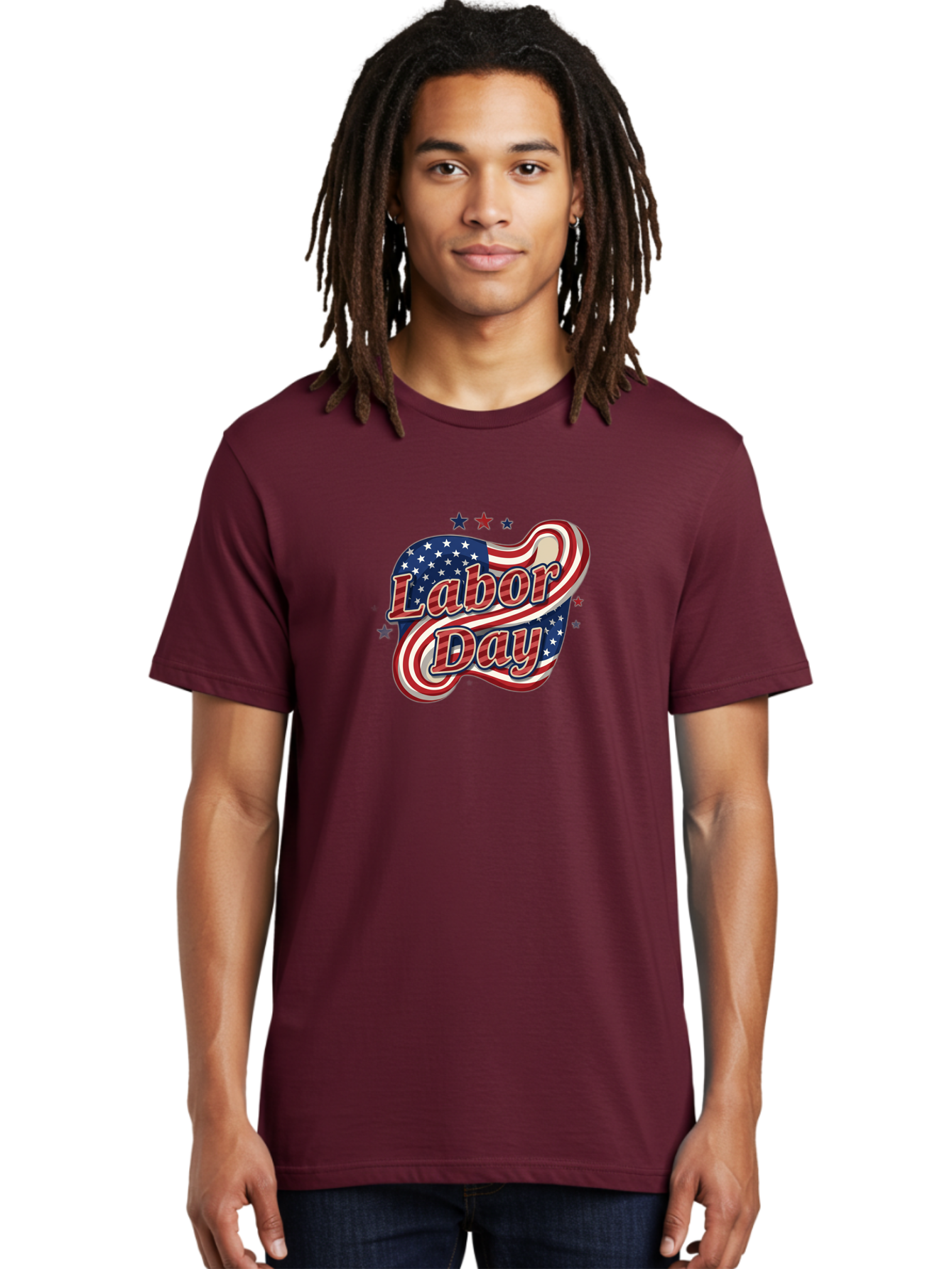 Labor-Day-4 Men'S Graphic Tee, 100% Cotton, Comfortable Casual Summer Wear, Machine Washable, Labor Day Celebration, American Flag, Red White And Blue, Patriotic Theme, Festive Design, Labor Day Sale, Stars And Stripes Bad260