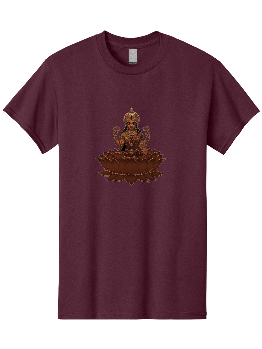 Lakshmi-1 Men'S Graphic Tee, 100% Cotton, Comfortable Casual Summer Wear, Machine Washable, Goddess Lakshmi, Lotus Flower, Spiritual Symbolism, Hindu Deity, Prosperity, Good Fortune, Spiritual Growth, Meditation, Yoga, Wellness, Inner Peace, Bad265