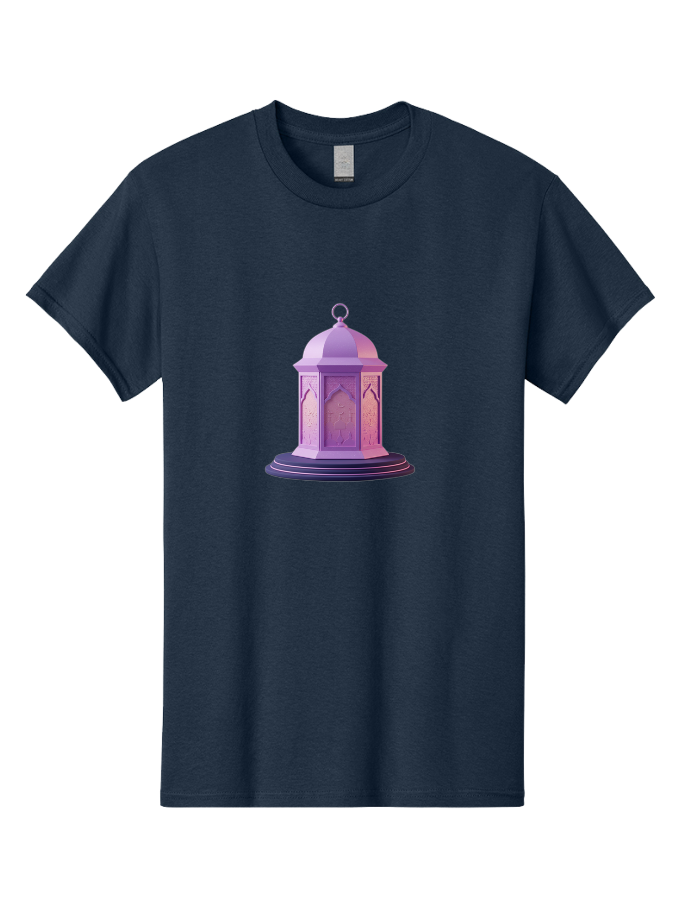 Lantern-1 Men'S Graphic Tee, 100% Cotton, Comfortable Casual Summer Wear, Machine Washable, Islamic Lantern, Lantern Design, Mosque Decoration, Islamic Architecture, Arabic Pattern, Dome Shape, Lantern Art, Cultural Symbol, Religious Icon, Bad272