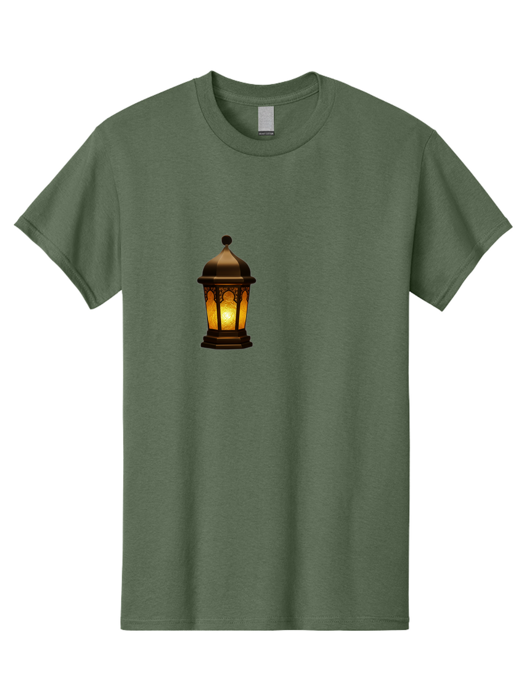 Lantern Men'S Graphic Tee, 100% Cotton, Comfortable Casual Summer Wear, Machine Washable, Ornate Lantern, Glowing Light, Decorative Lamp, Traditional Lighting, Vintage Ambiance, Cultural Heritage, Warm Glow, Islamic Art, Intricate Patterns Bad274