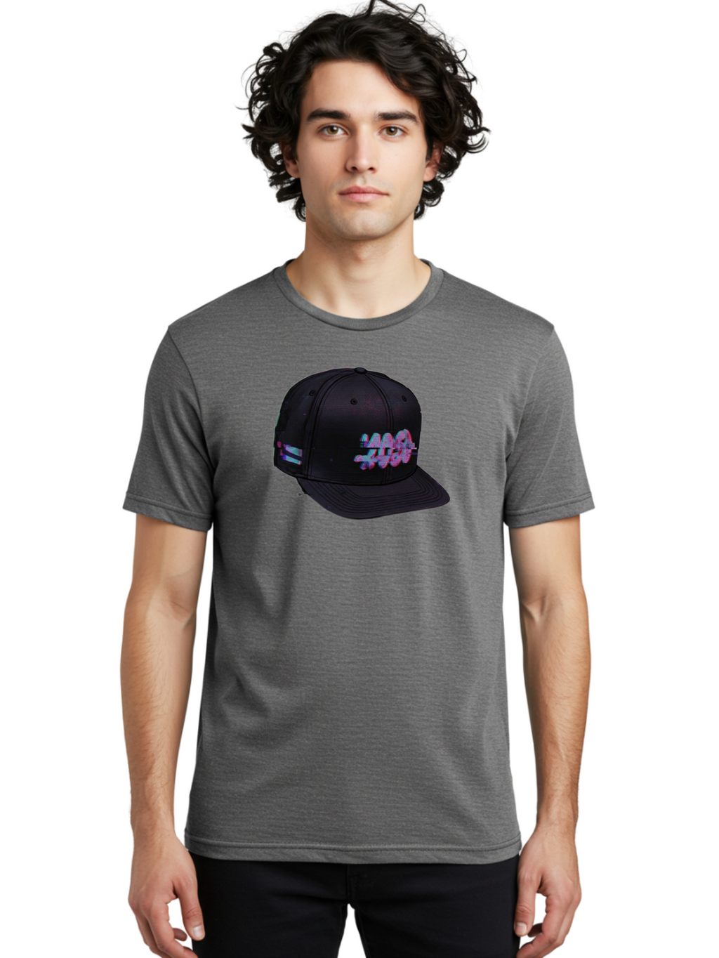 Mad-Club Men'S Graphic Tee, 100% Cotton, Comfortable Casual Summer Wear, Machine Washable, Nasa Baseball Cap, Black Hat, Space Agency Logo, Pastel Colors, Futuristic Design, Streetwear Fashion, Casual Style, Trendy Accessory Bad288