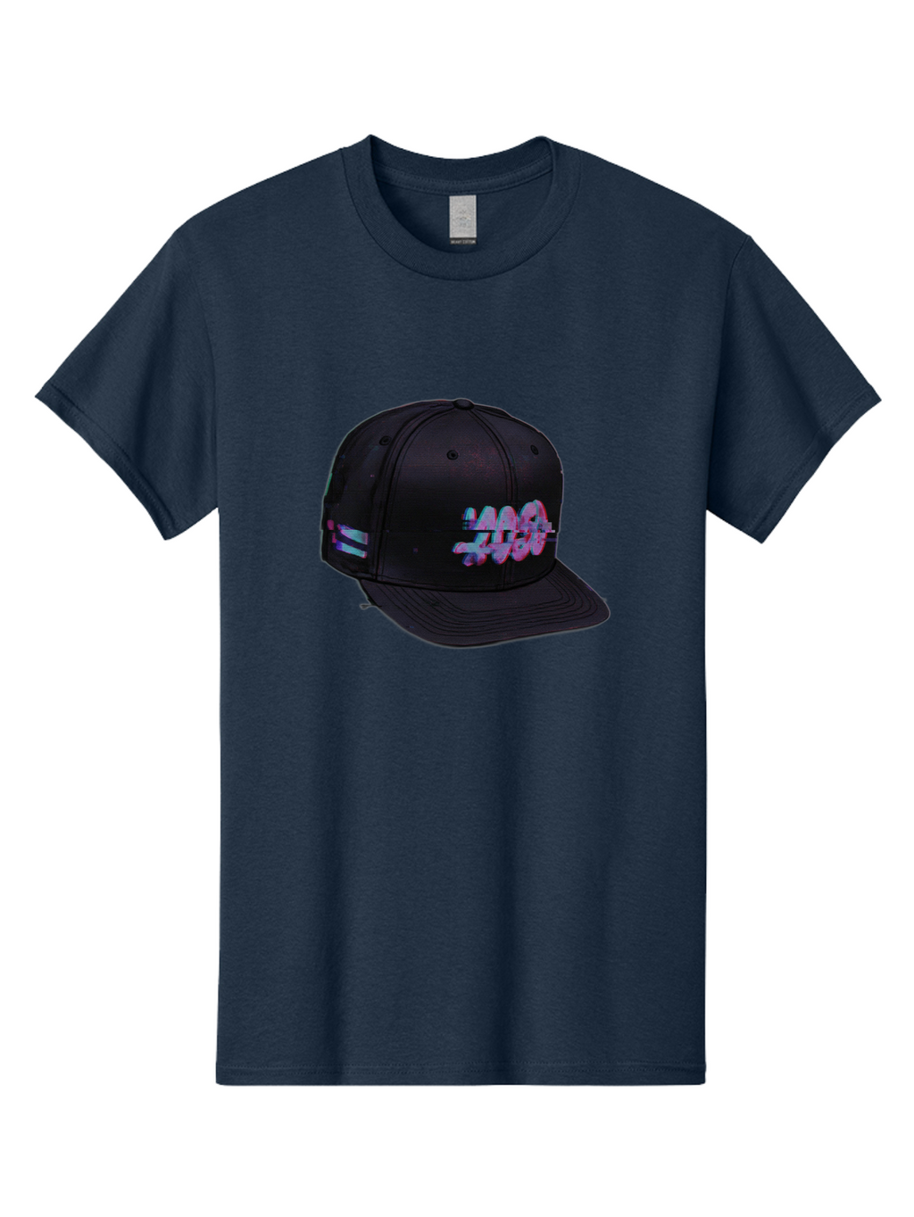 Mad-Club Men'S Graphic Tee, 100% Cotton, Comfortable Casual Summer Wear, Machine Washable, Nasa Baseball Cap, Black Hat, Space Agency Logo, Pastel Colors, Futuristic Design, Streetwear Fashion, Casual Style, Trendy Accessory Bad288