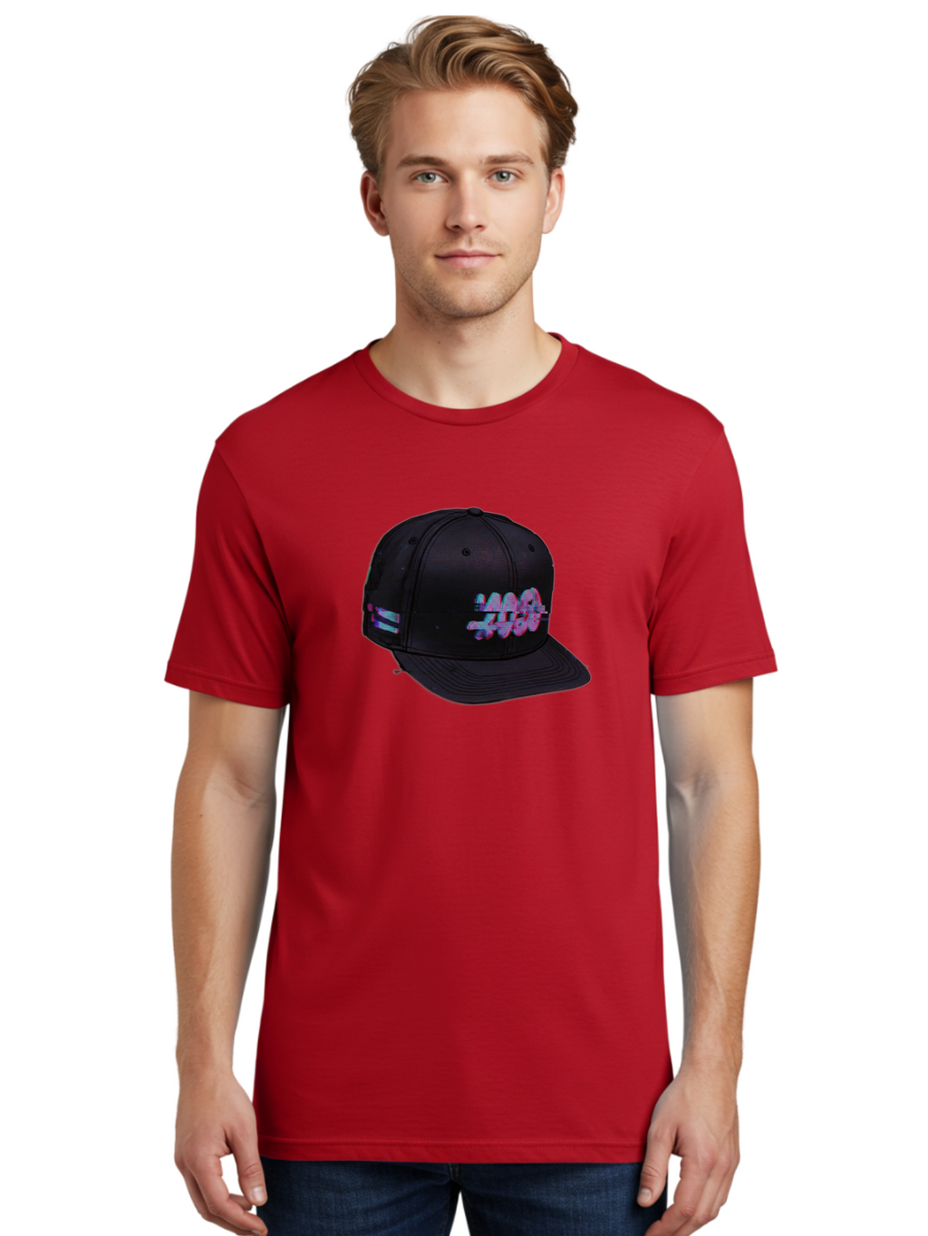 Mad-Club Men'S Graphic Tee, 100% Cotton, Comfortable Casual Summer Wear, Machine Washable, Nasa Baseball Cap, Black Hat, Space Agency Logo, Pastel Colors, Futuristic Design, Streetwear Fashion, Casual Style, Trendy Accessory Bad288