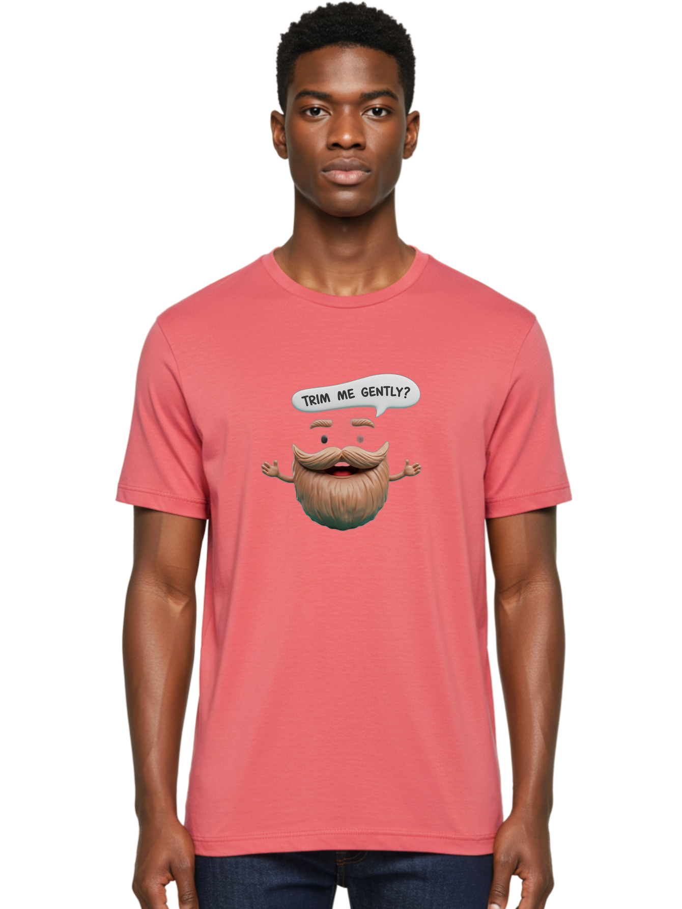 Onion-With-Mustache Men'S Graphic Tee, 100% Cotton, Comfortable Casual Summer Wear, Machine Washable, Onion With A Face, Humorous Illustration, Cartoon Character, Funny Vegetable, Whimsical Design, Quirky Art, Beard And Mustache, Bad383