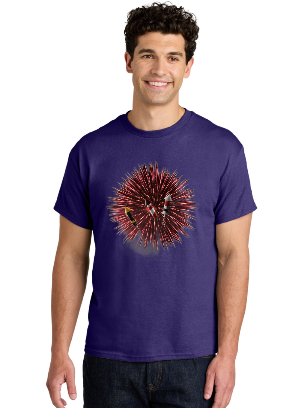 Party-Poppers Men'S Graphic Tee, 100% Cotton, Comfortable Casual Summer Wear, Machine Washable, Porcupine With Quills, 3 Arrows Stuck, Wildlife, Animal Defense, Prickly Creature, Hunting Scene, Wildlife Photography, Quill Attack Bad407