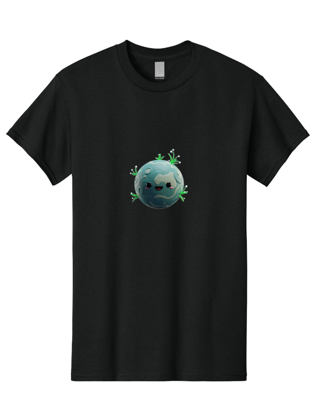 Sad-Earth Men'S Graphic Tee, 100% Cotton, Comfortable Casual Summer Wear, Machine Washable, Cartoon Earth, Sad Face, Crying Planet, Pollution, Climate Change, Environmental Issues, Global Warming, Eco-Friendly, Conservation Bad502
