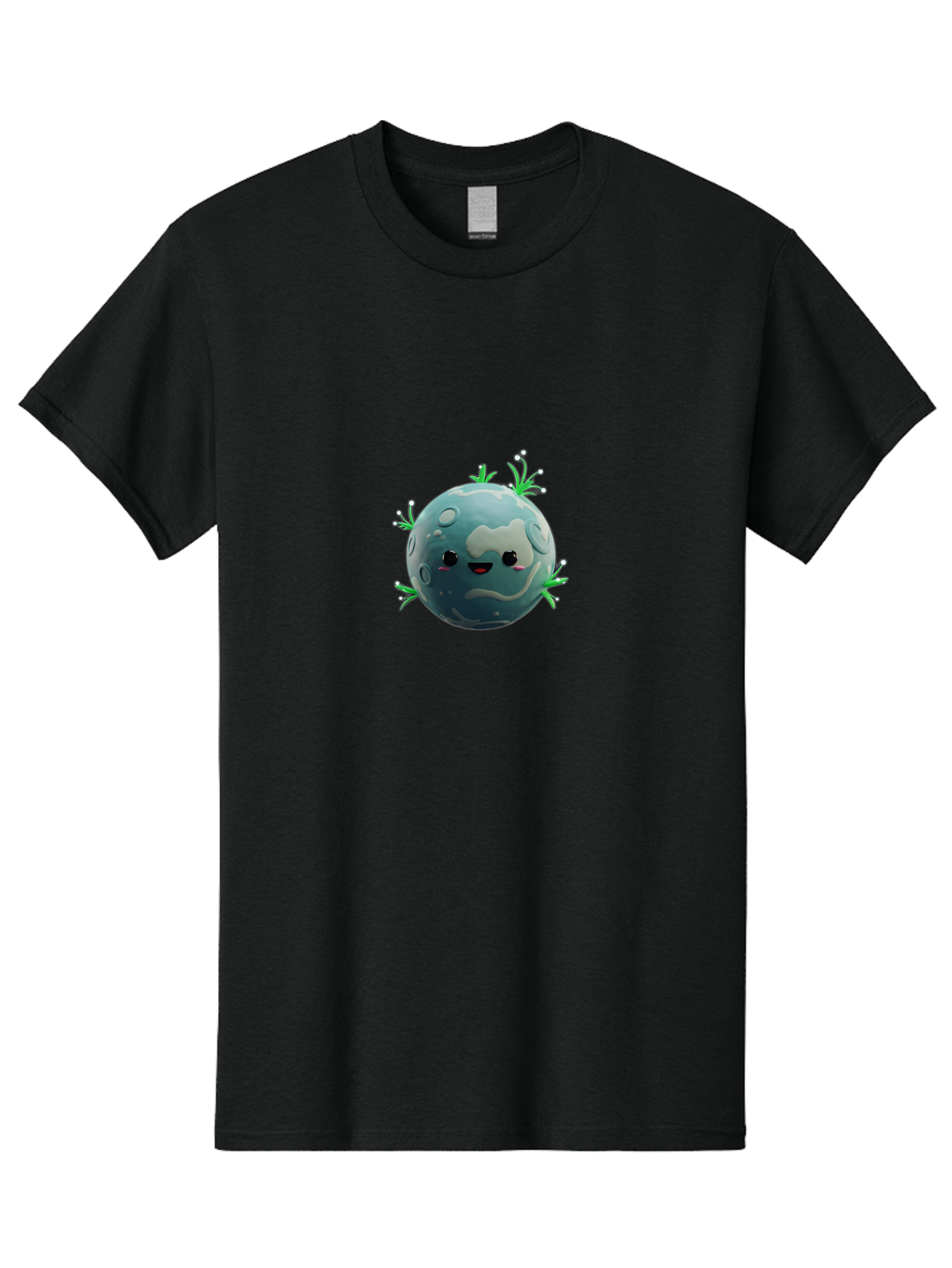Sad-Earth Men'S Graphic Tee, 100% Cotton, Comfortable Casual Summer Wear, Machine Washable, Cartoon Earth, Sad Face, Crying Planet, Pollution, Climate Change, Environmental Issues, Global Warming, Eco-Friendly, Conservation Bad502